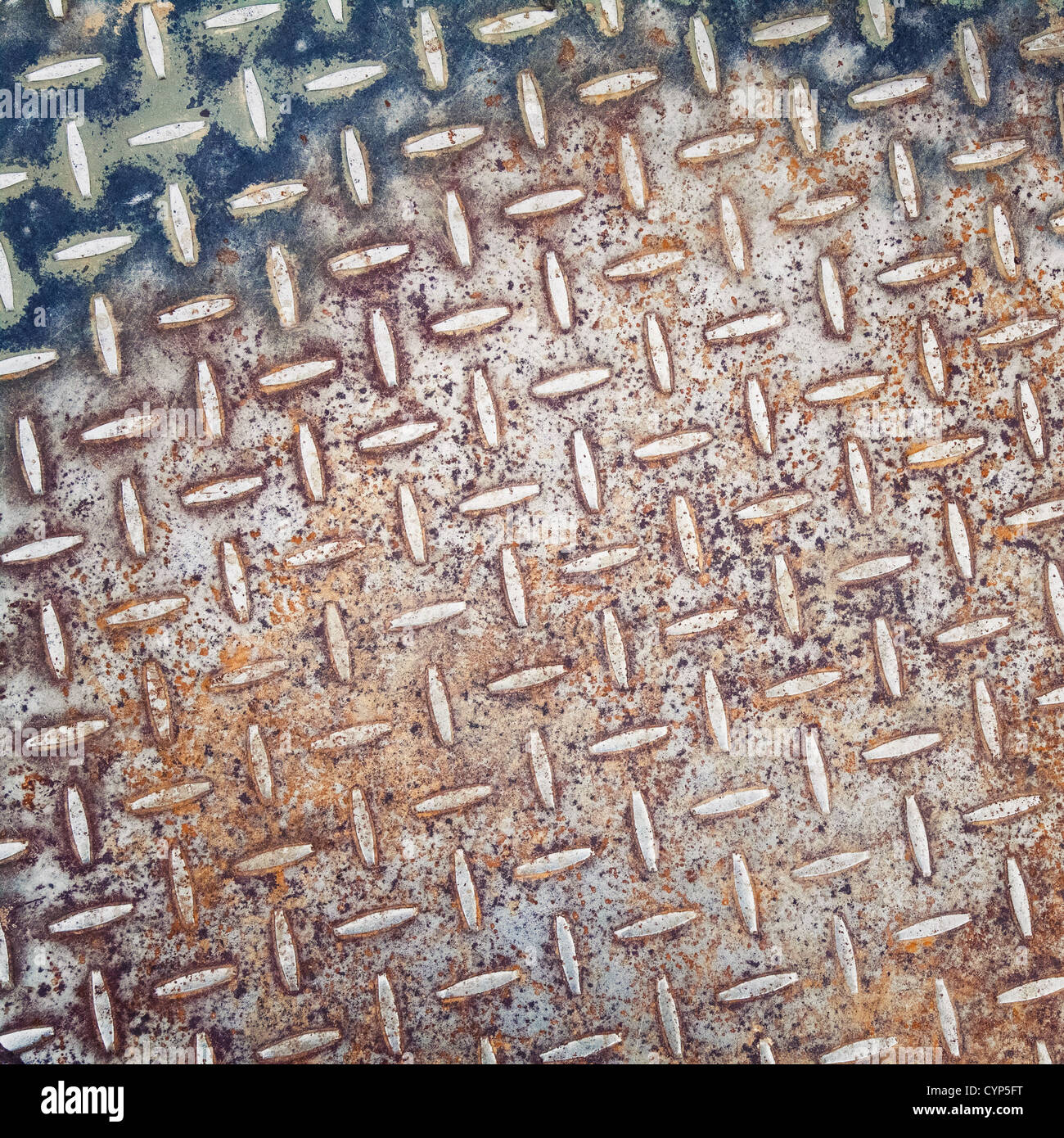 Il vecchio metallo arrugginito texture di sfondo, Foto Stock