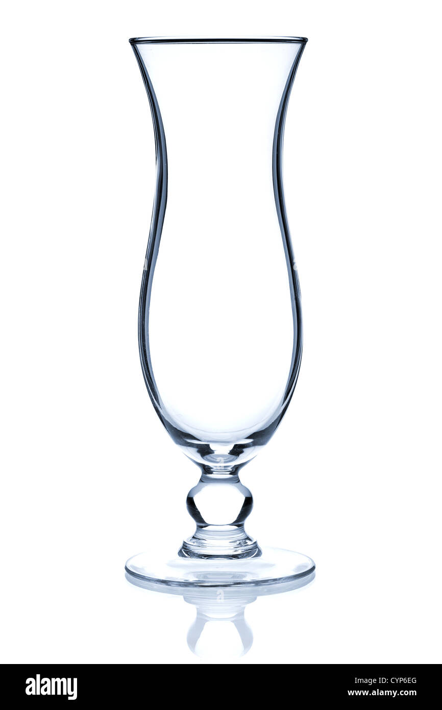 Bicchiere da cocktail Collection - uragano. Isolato su sfondo bianco Foto Stock