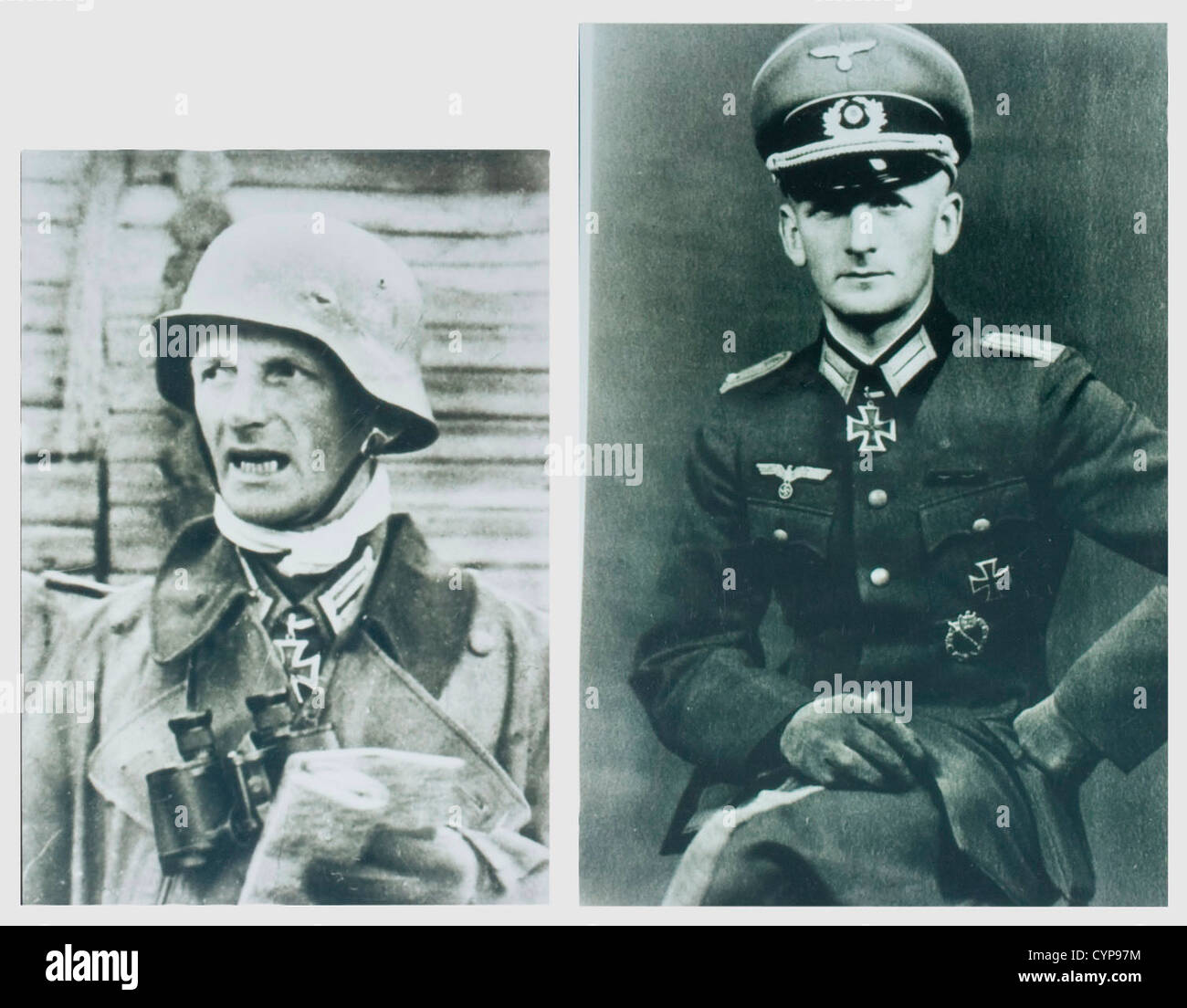 Un cavaliere Croce di Oberleutnant der Reserve Gustav Hippler, grande documento di premio pergamena a doppia pagina con National Eagle, la calligrafia in forma iniziale senza 'den' prima della data 3.09.40, con firma originale in inchiostro di Adolf Hitler.dimensioni 43.5 x 35.7 cm.cartella in pelle rossa con un'aquila nazionale stampigliata d'oro sul lato esterno e 'Frieda Thiersch' in basso a destra all'interno.leggeri urti, alcuni danni al back.includes sono alcune fotografie di riproduzione.Hippler ha vinto la Croce del Cavaliere mentre al comando di 5./IR 74(mot)in 19 ° Fanteria Divi,diritti aggiuntivi-clearences-non disponibile Foto Stock