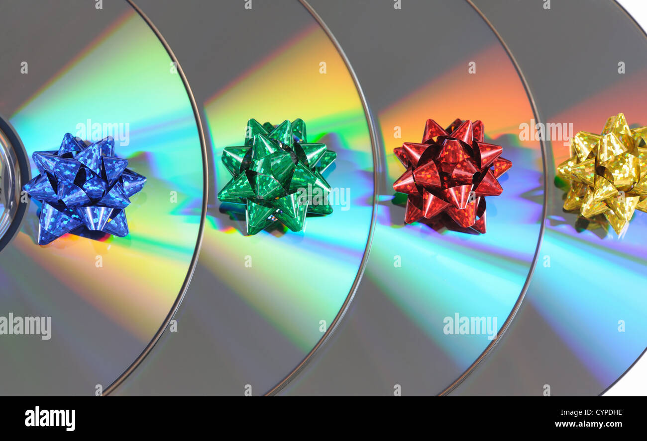 I dischi con archetti multicolore lay aggiornati Foto Stock