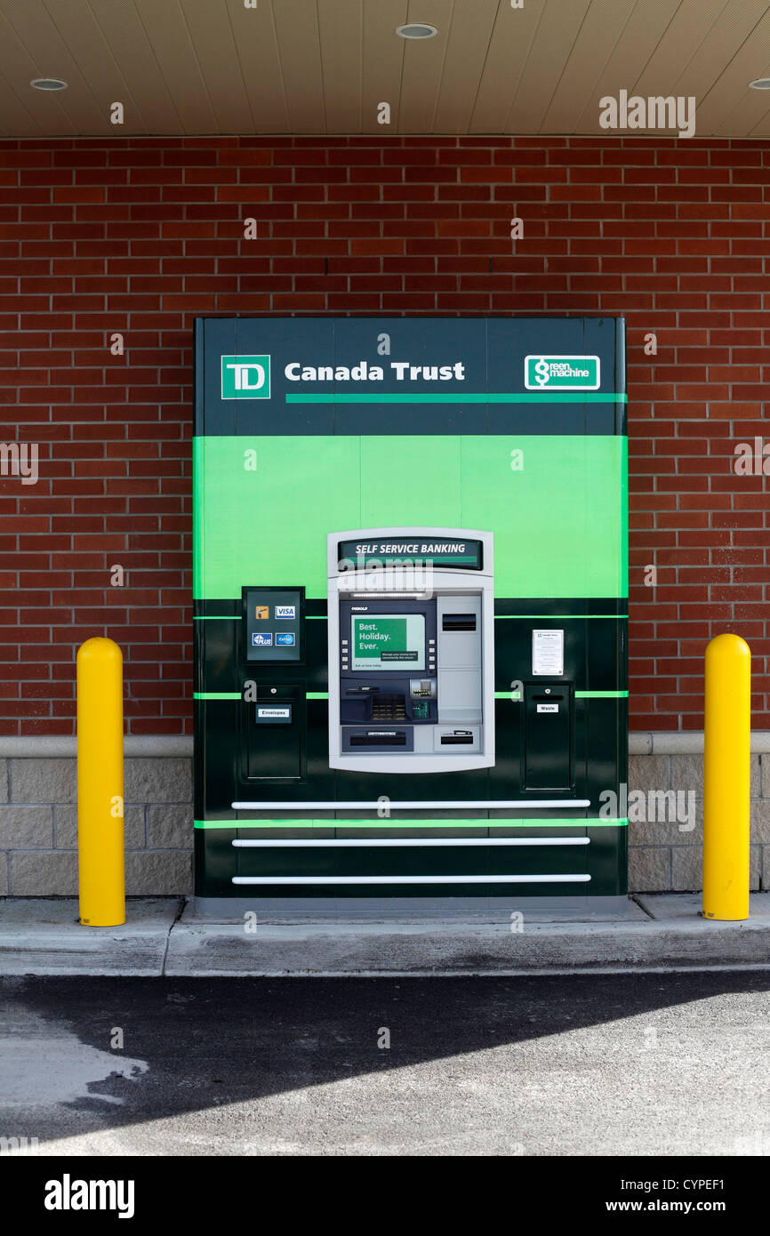 TD Canada Trust Nuova filiale di banca con Drive tramite Bancomat Foto Stock