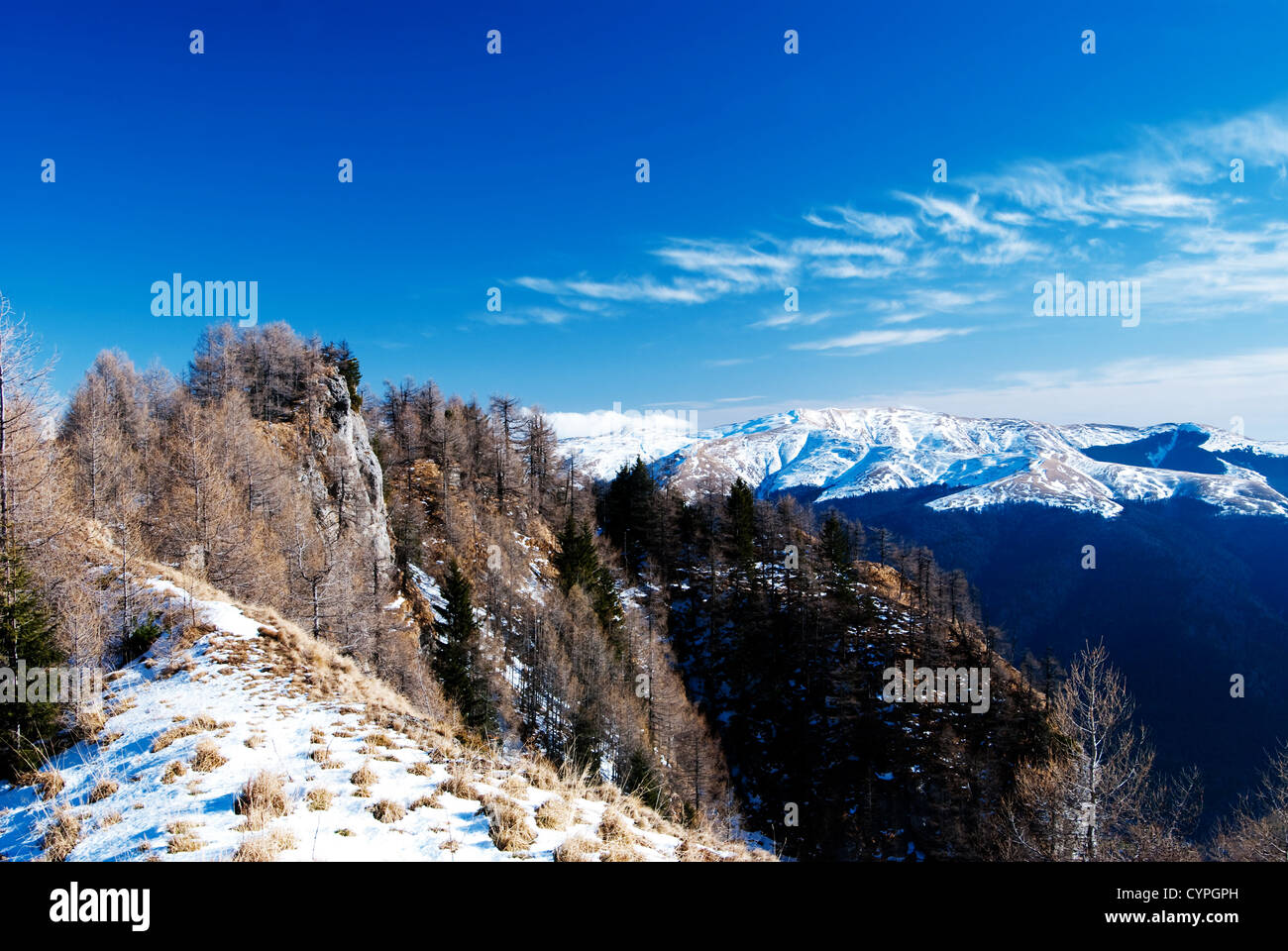 Paesaggio di montagna in montagna di Bucegi Foto Stock