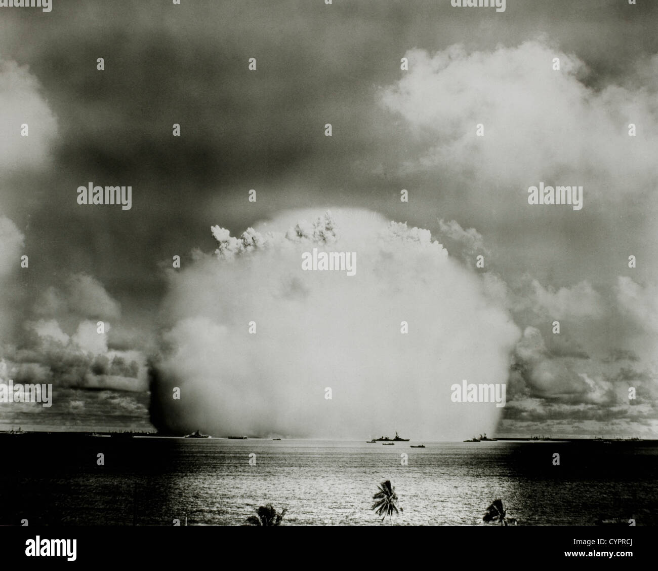 Bomba ad idrogeno esplosione, Bikini Atoll, 1946 Foto Stock