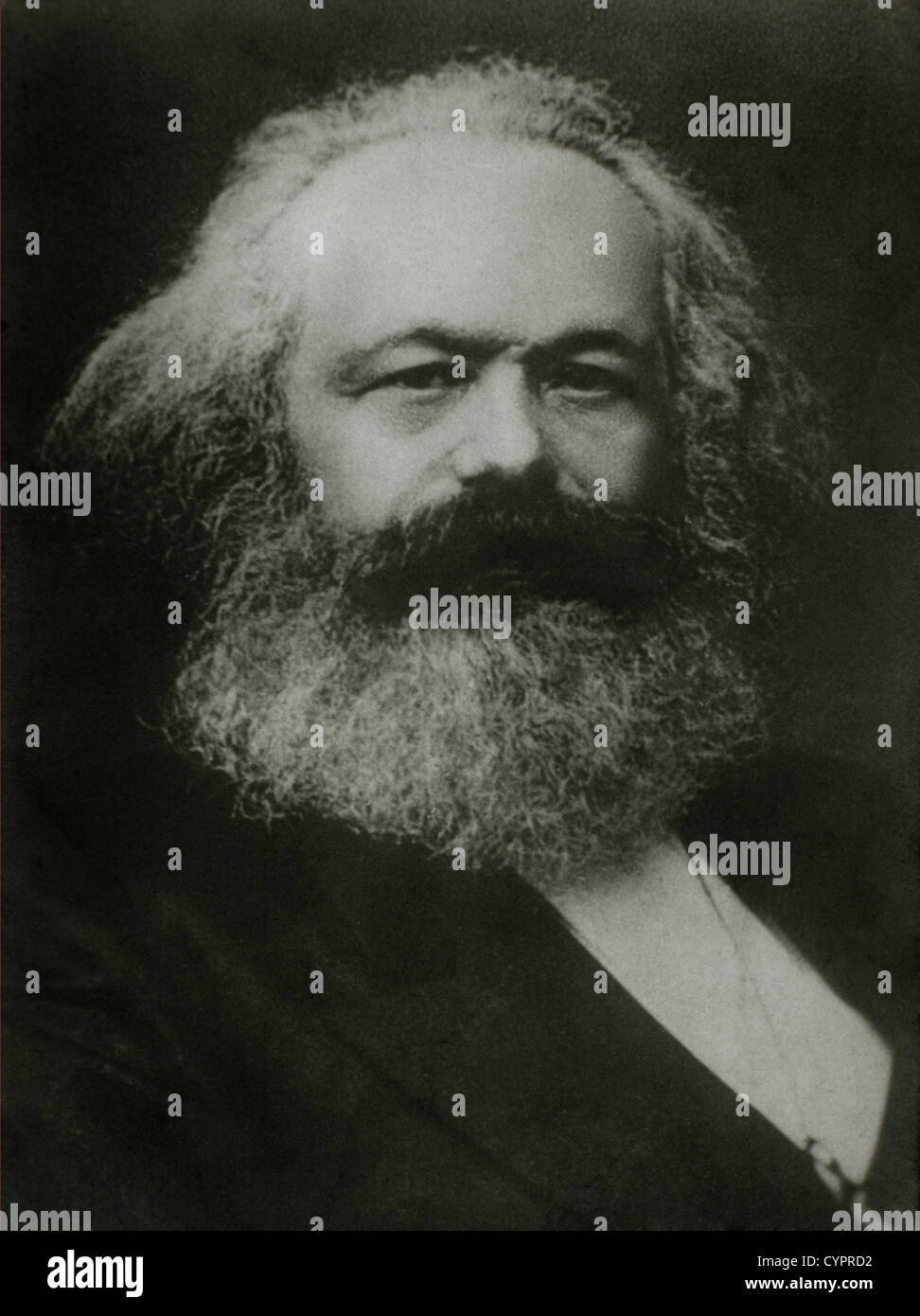 Karl Marx (1818-1883), filosofo tedesco,1875, Ritratto Foto Stock