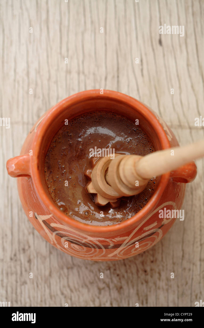 Messicano di cioccolato caldo Foto Stock