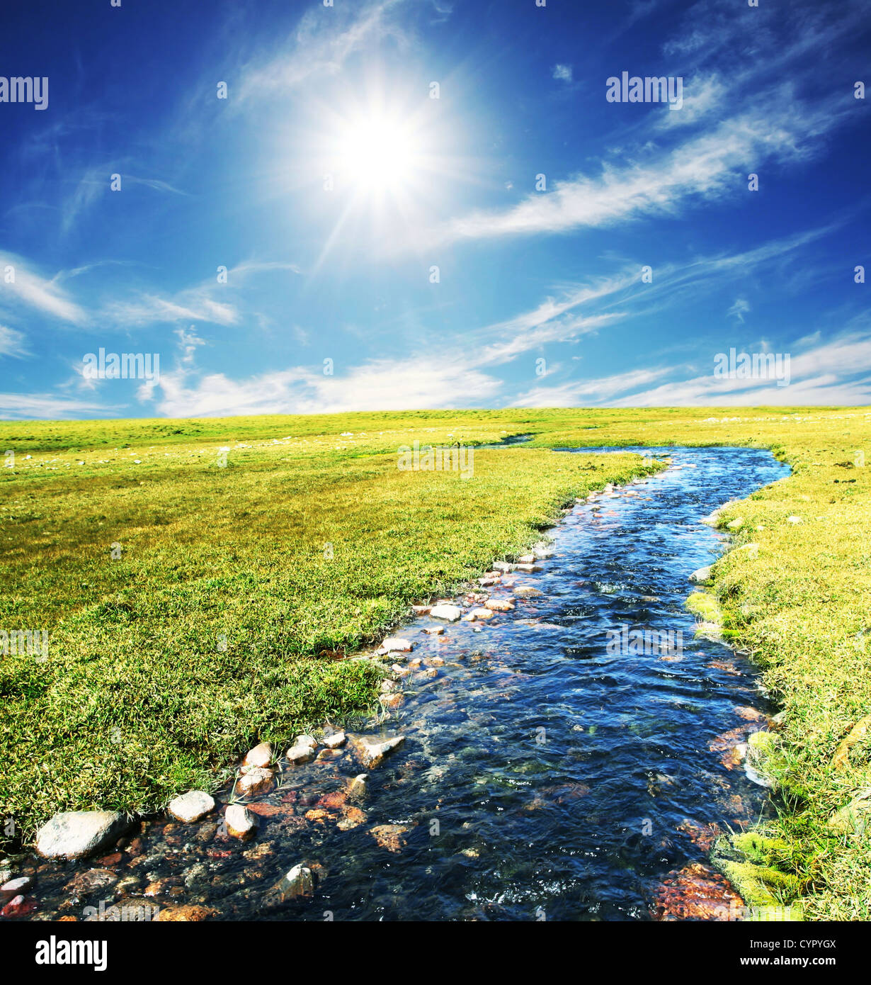 Blue creek Foto Stock