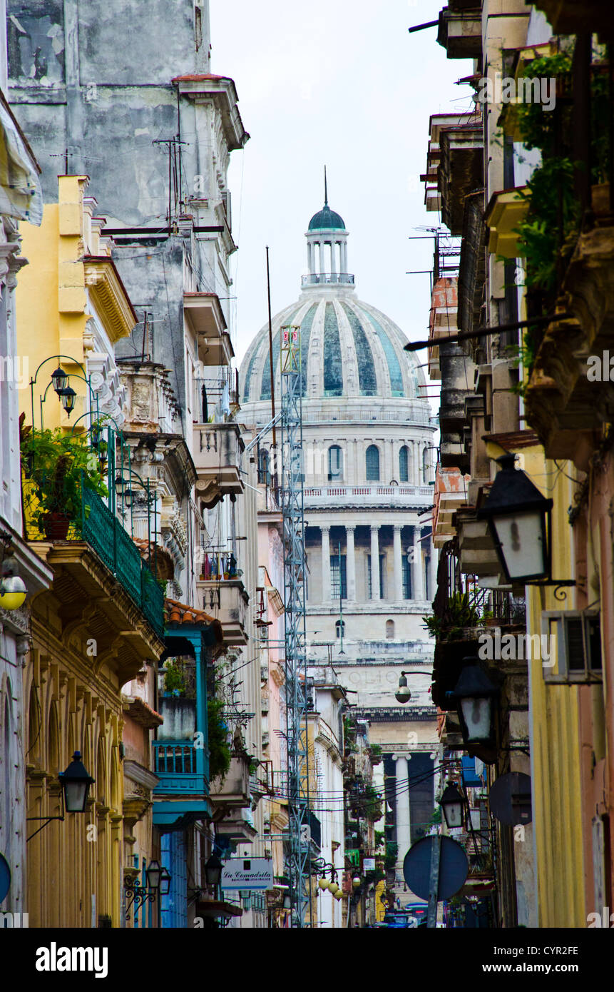 Scene di strada in Havana, Cuba Foto Stock