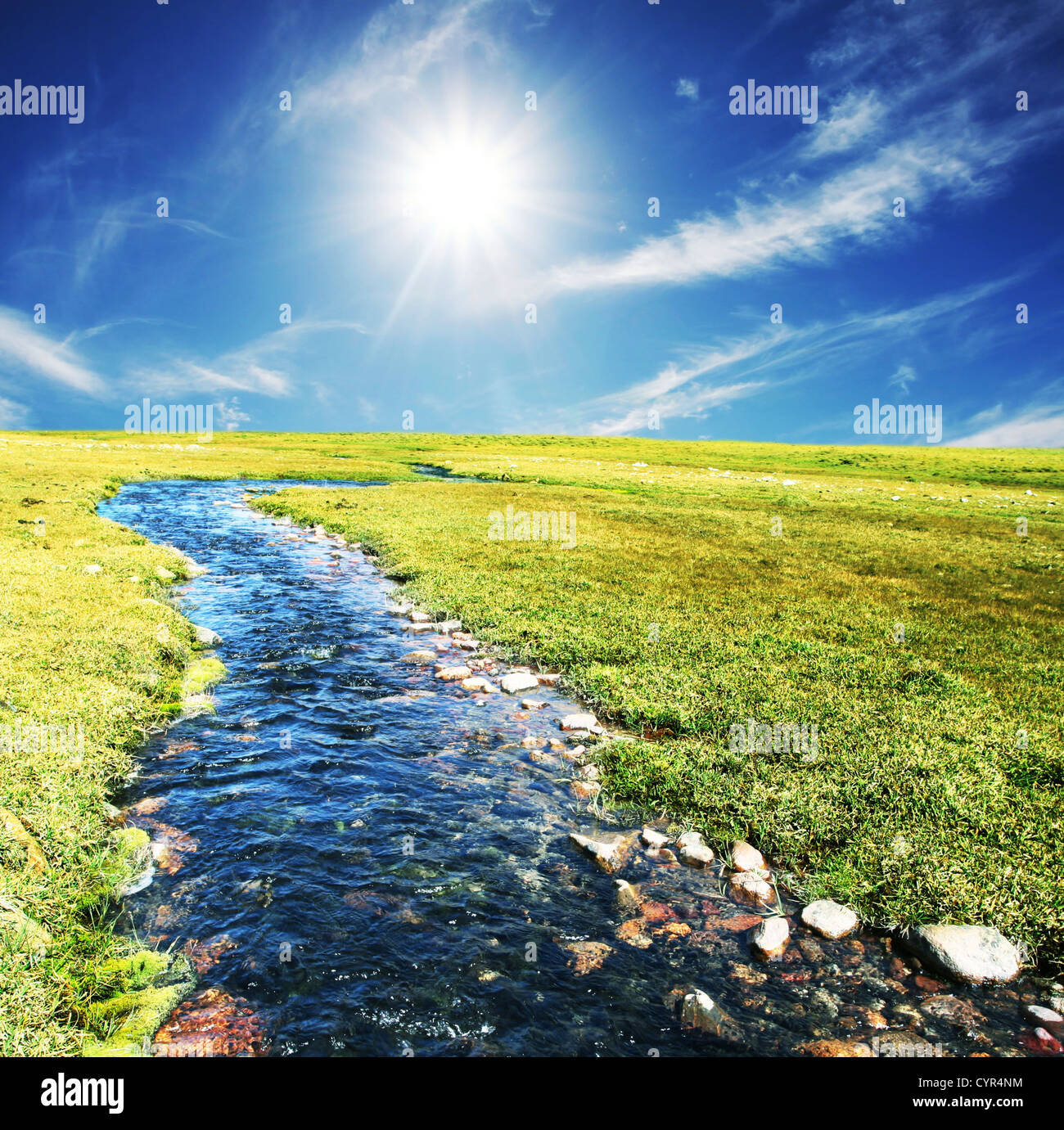 Blue creek Foto Stock