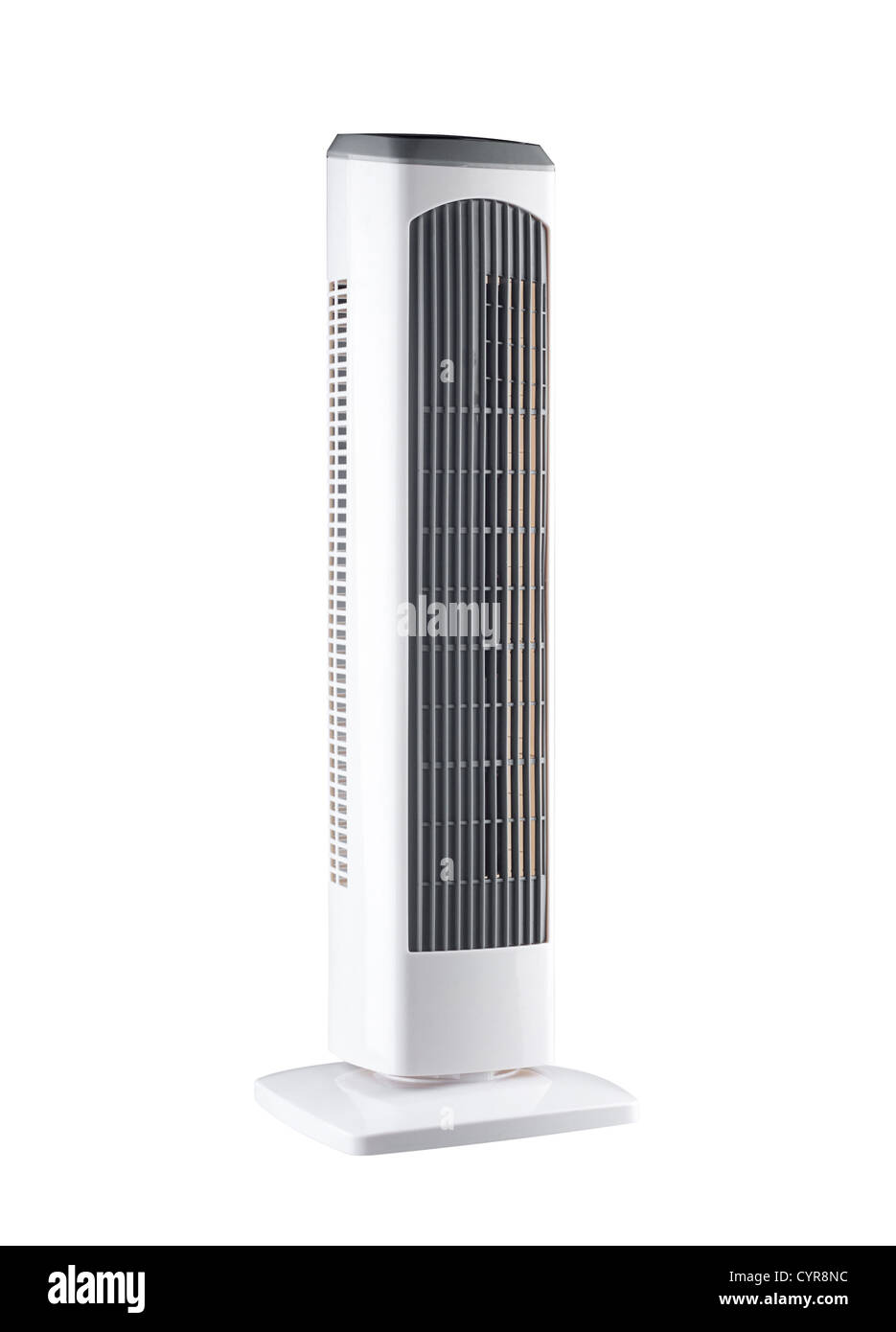 Torre elettrico ventola di raffreddamento, mettendo il ghiaccio o acqua fredda nel serbatoio all'interno di accendere la ventola si soffia il vento freddo Foto Stock