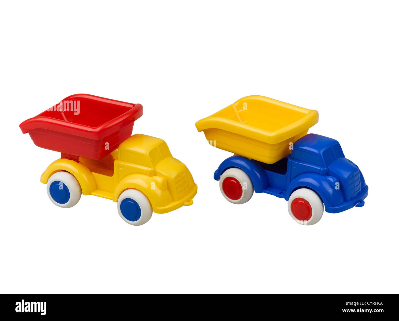 Camion giocattolo di plastica per i bambini a divertirsi con ci learning Foto Stock