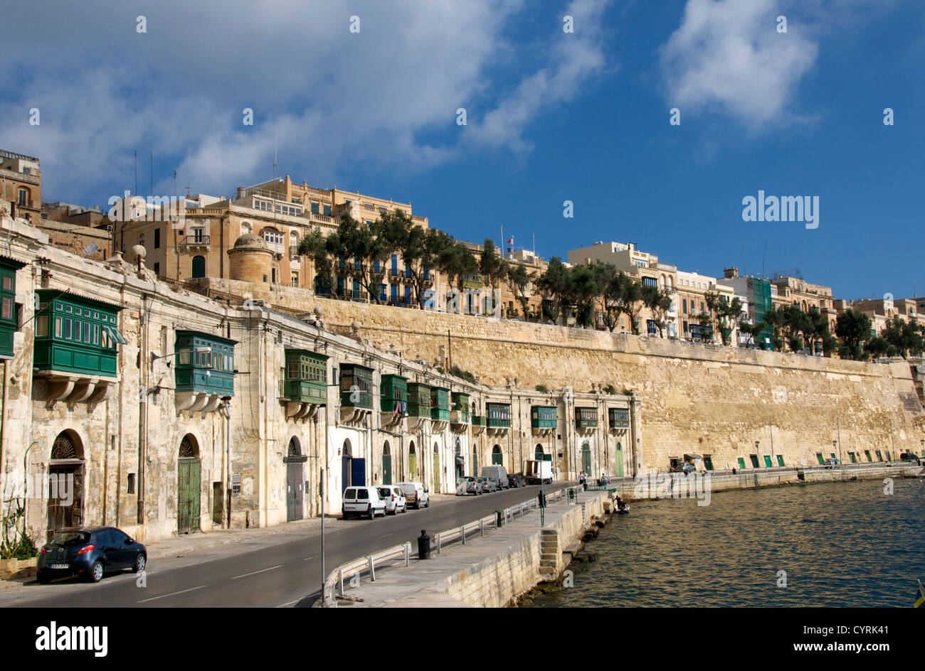 Quarry Wharf Valletta Malta Foto Stock