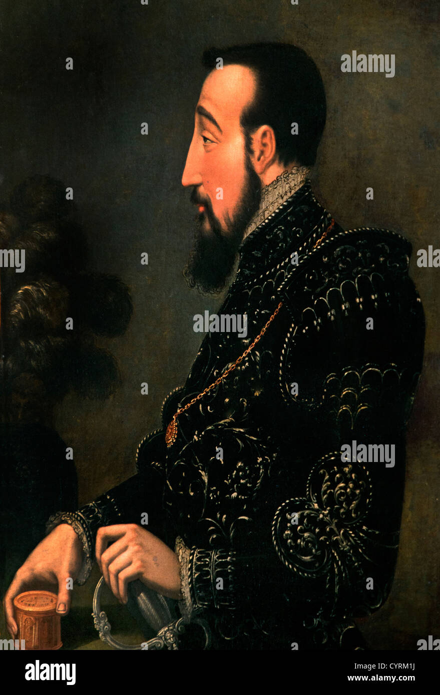 Il re Enrico II 1519-59 della Francia francese dal Primaticcio, Francesco 1504-70 Italia Italiano Foto Stock