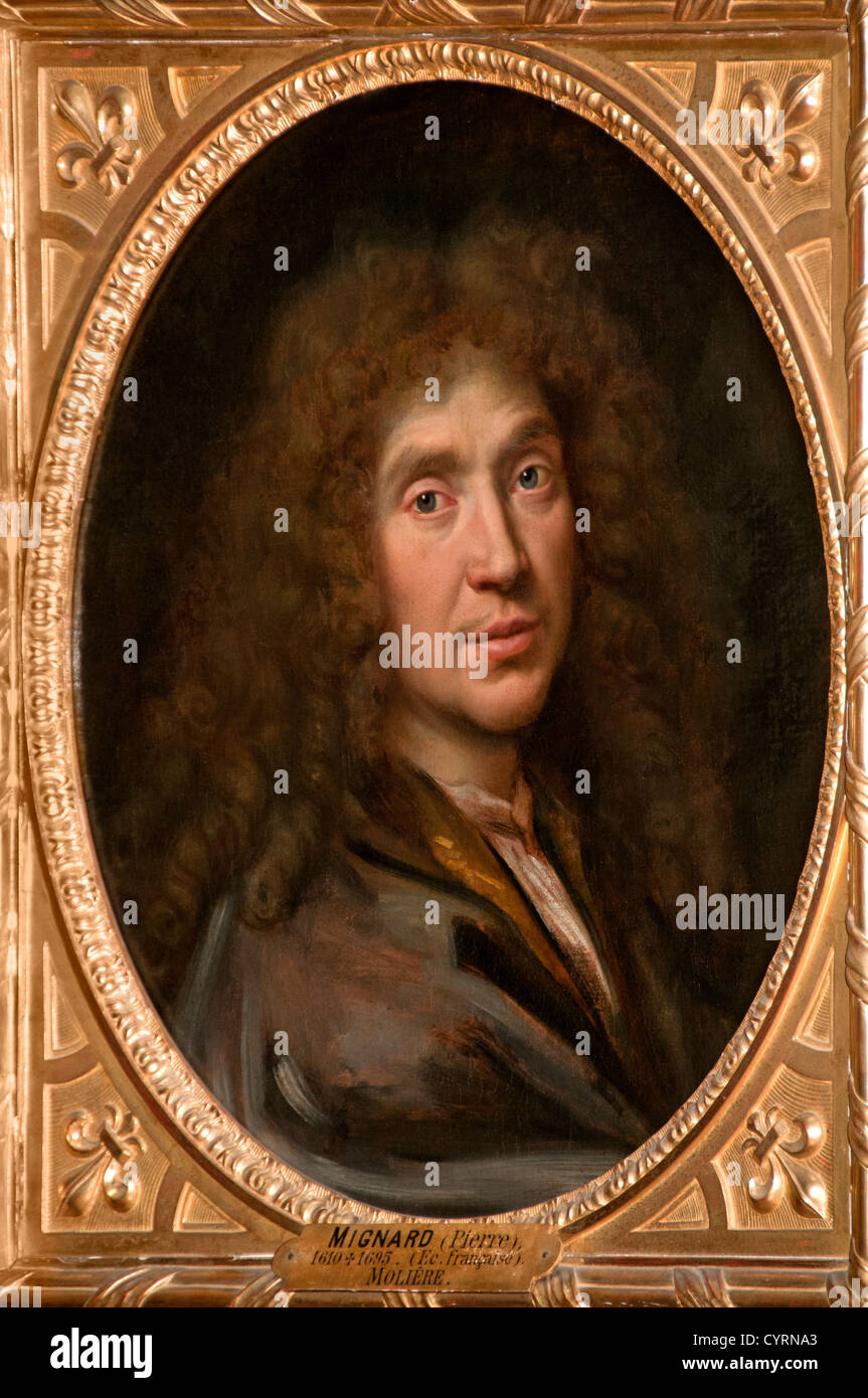 Ritratto di Moliere 1622-73 da 1871 Mignard, Pierre 1612-95 Francia Jean Baptiste Poquelin Molière Foto Stock