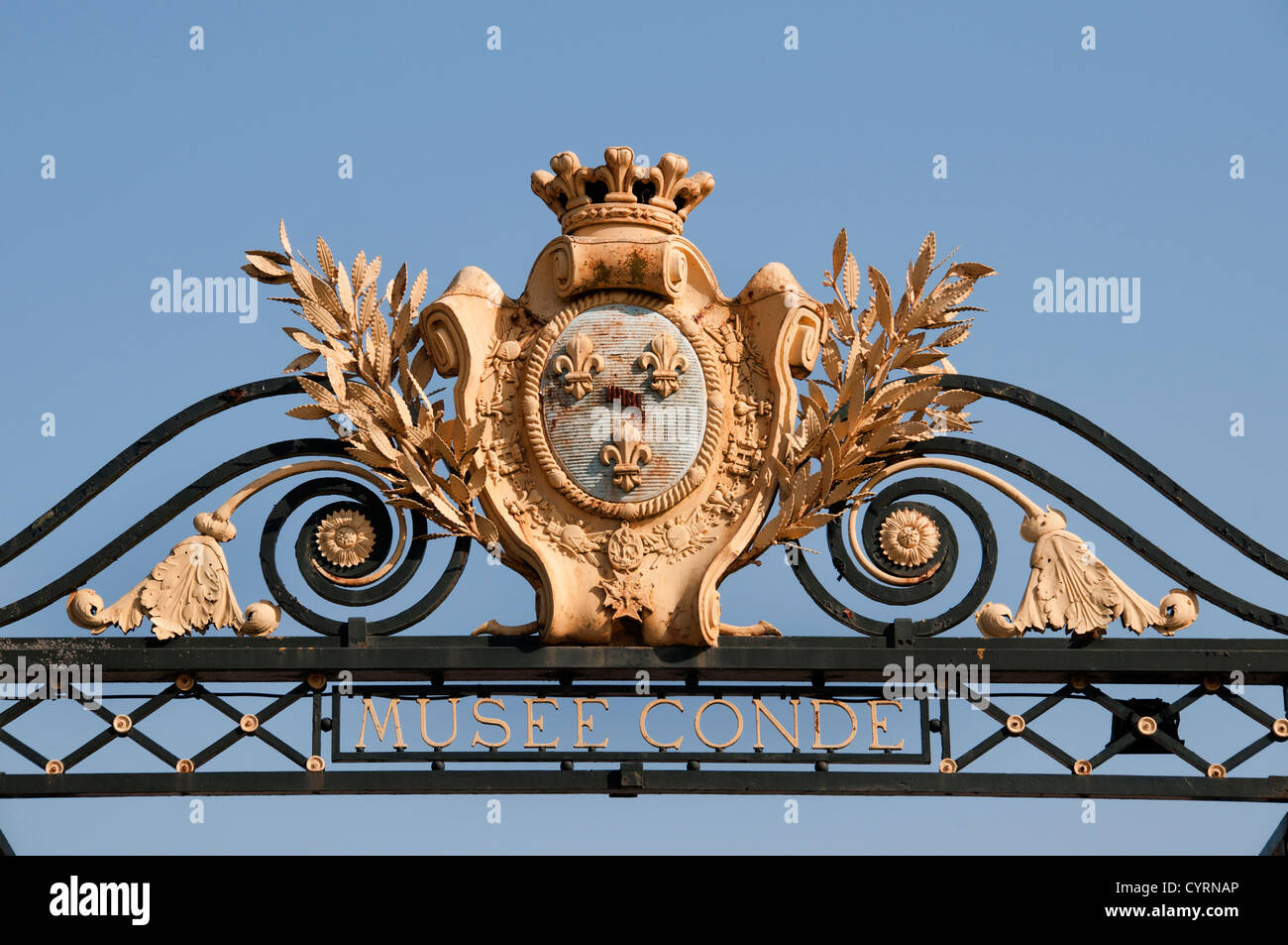 Il Château de Chantilly Musee Condee regione Picardia Francia - Francese Foto Stock