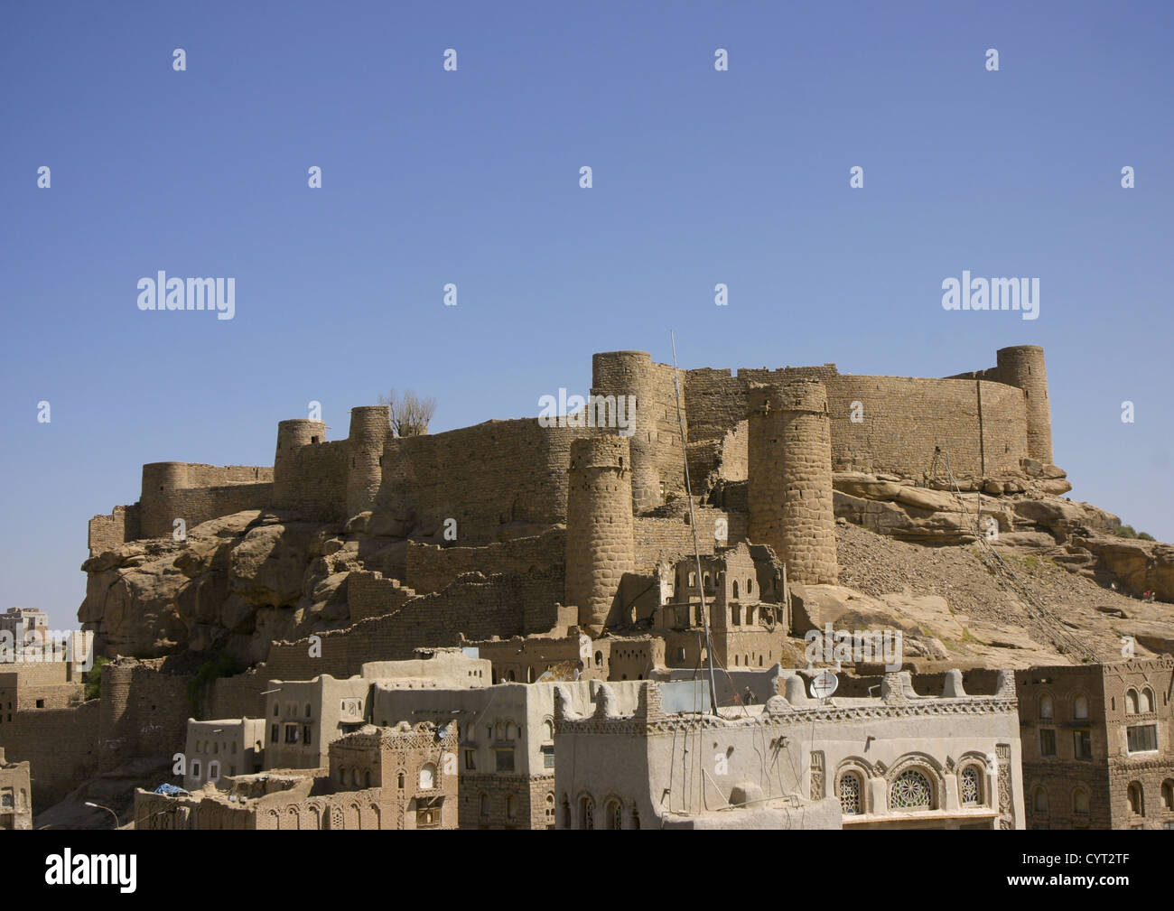 Fortezza in rada, Yeemen Foto Stock