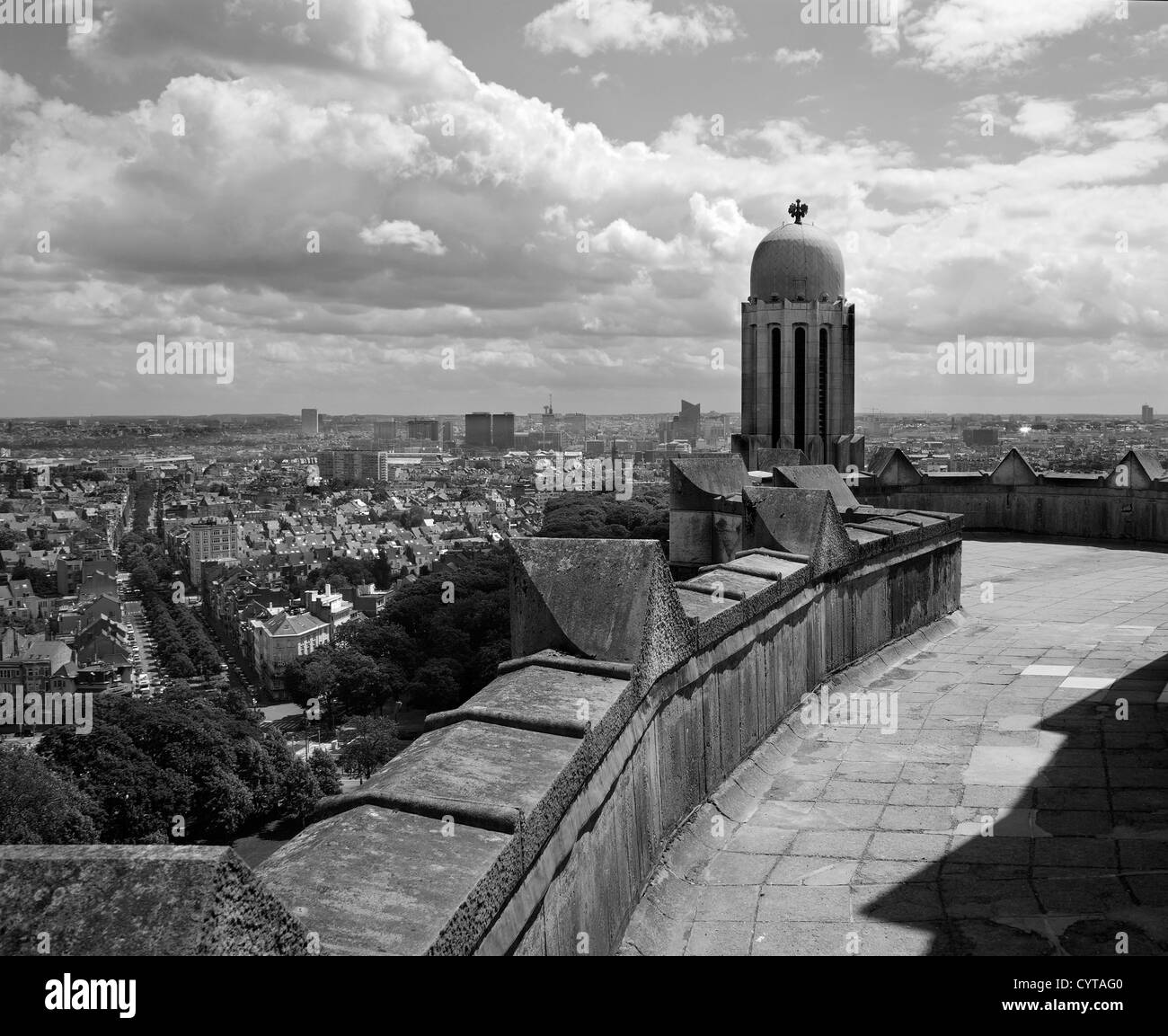 Bruxelles - outlook dal Basilica nazionale del Sacro Cuore Foto Stock