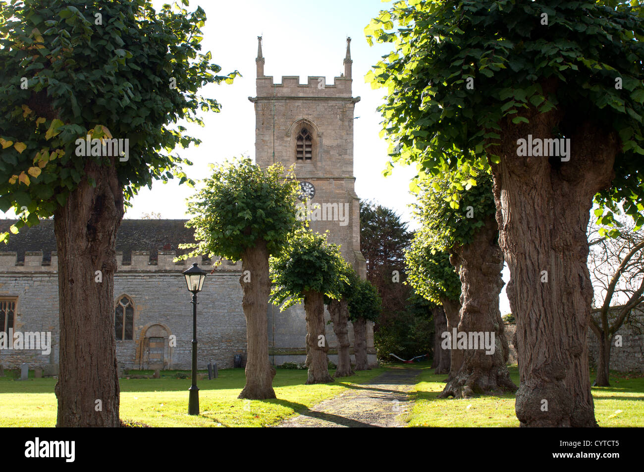 La Chiesa di San Pietro, Hinton-su-il-verde, Worcestershire, Regno Unito Foto Stock