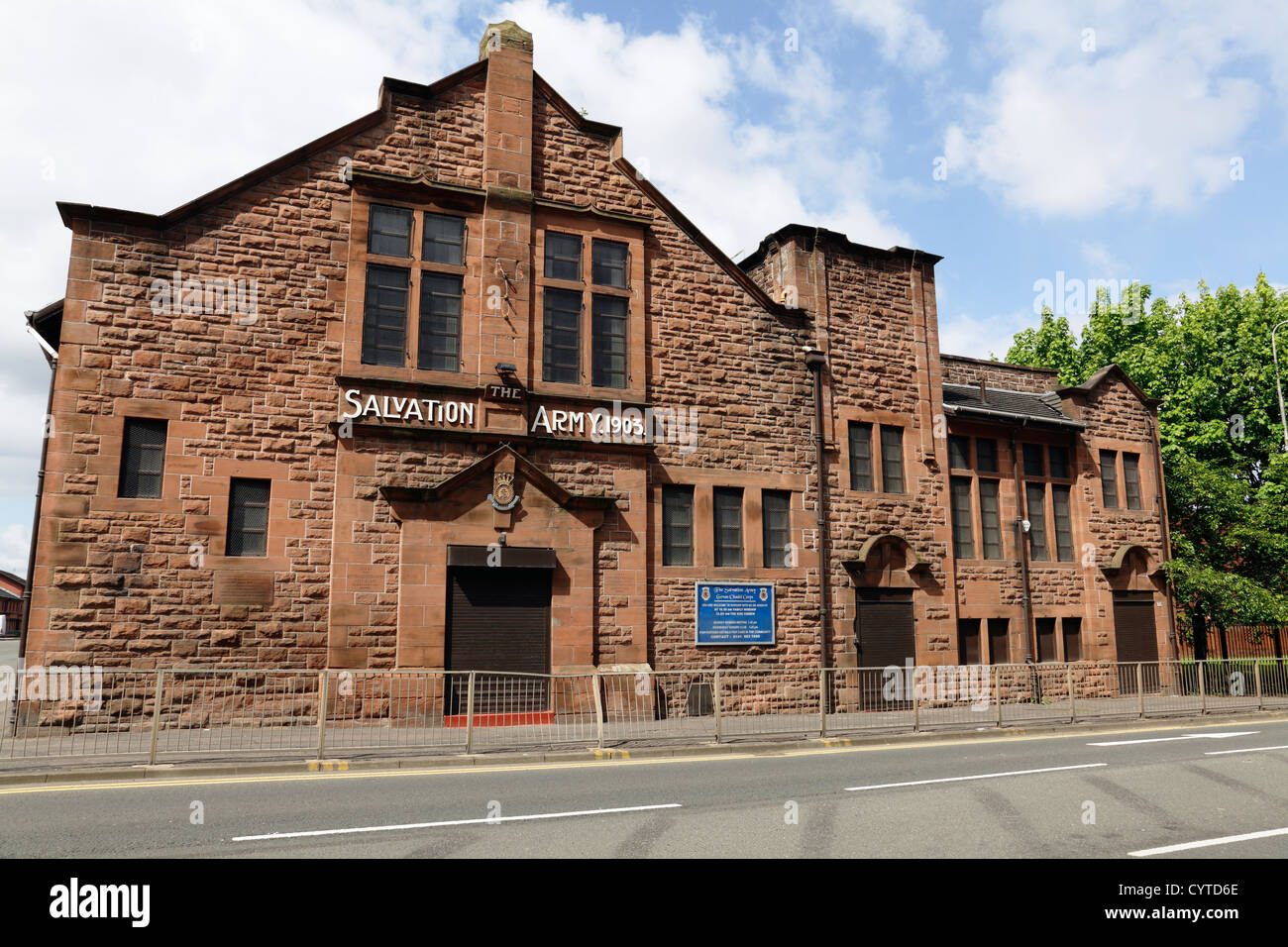 La Chiesa della Comunità dell'Esercito della salvezza su Golspie Street a Govan, Glasgow, Scozia, Regno Unito Foto Stock