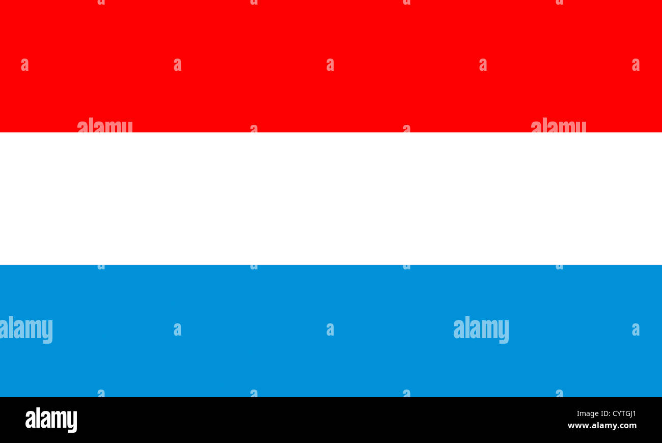 Bandiera nazionale del Granducato di Lussemburgo. Foto Stock