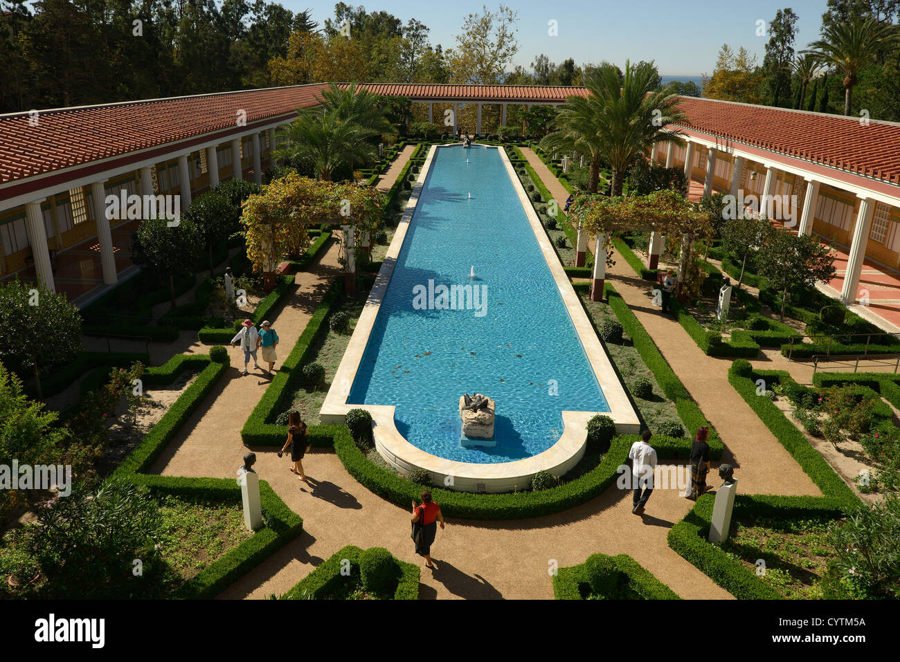Villa Getty di Los Angeles Foto Stock
