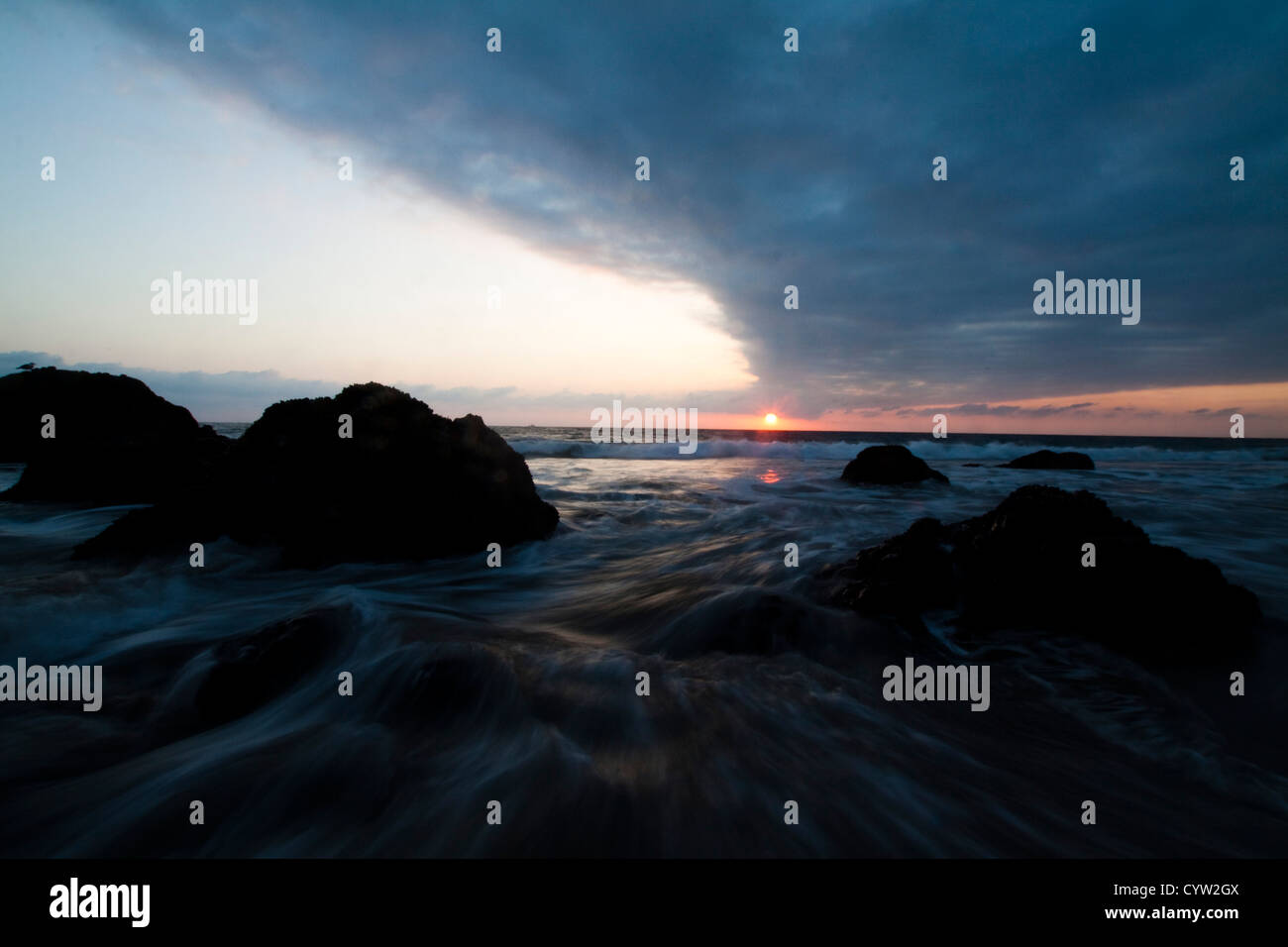 Tramonto tropicale Foto Stock