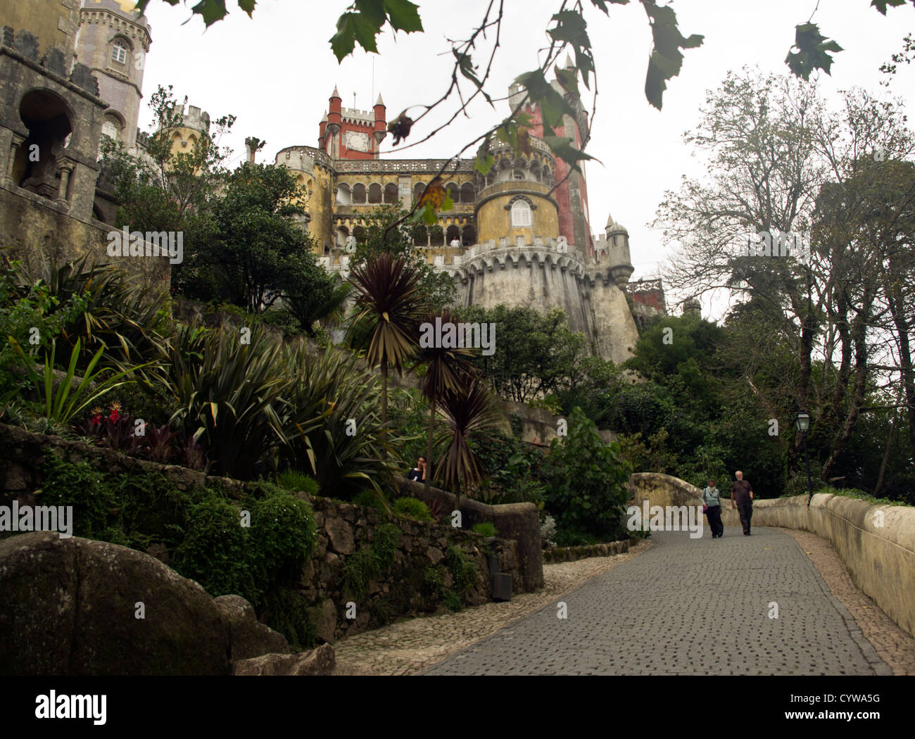 Peña Palazzo Sintra Portogallo l'ingresso al palazzo. Foto Stock