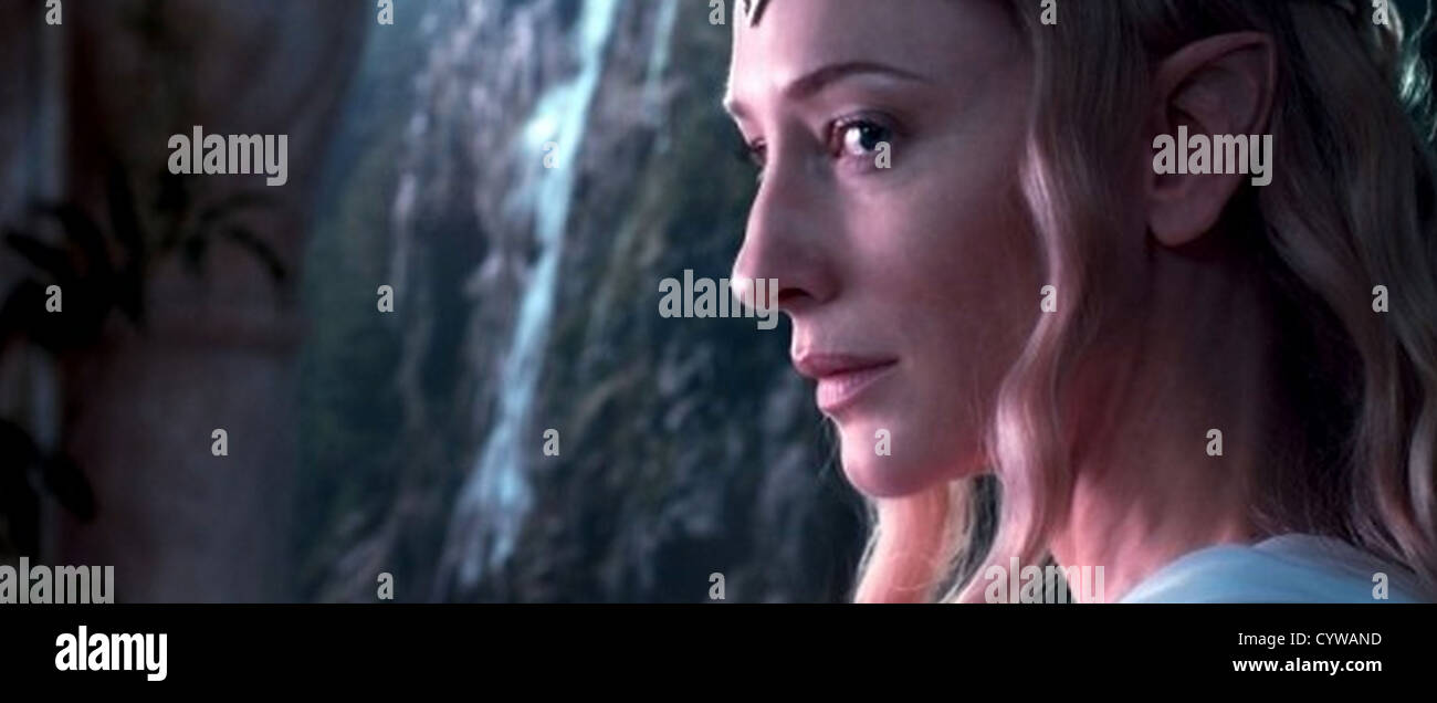 THE HOBBIT: un inaspettato viaggio 2012 Warner Bros film con Cate Blanchett come Galadriel Foto Stock
