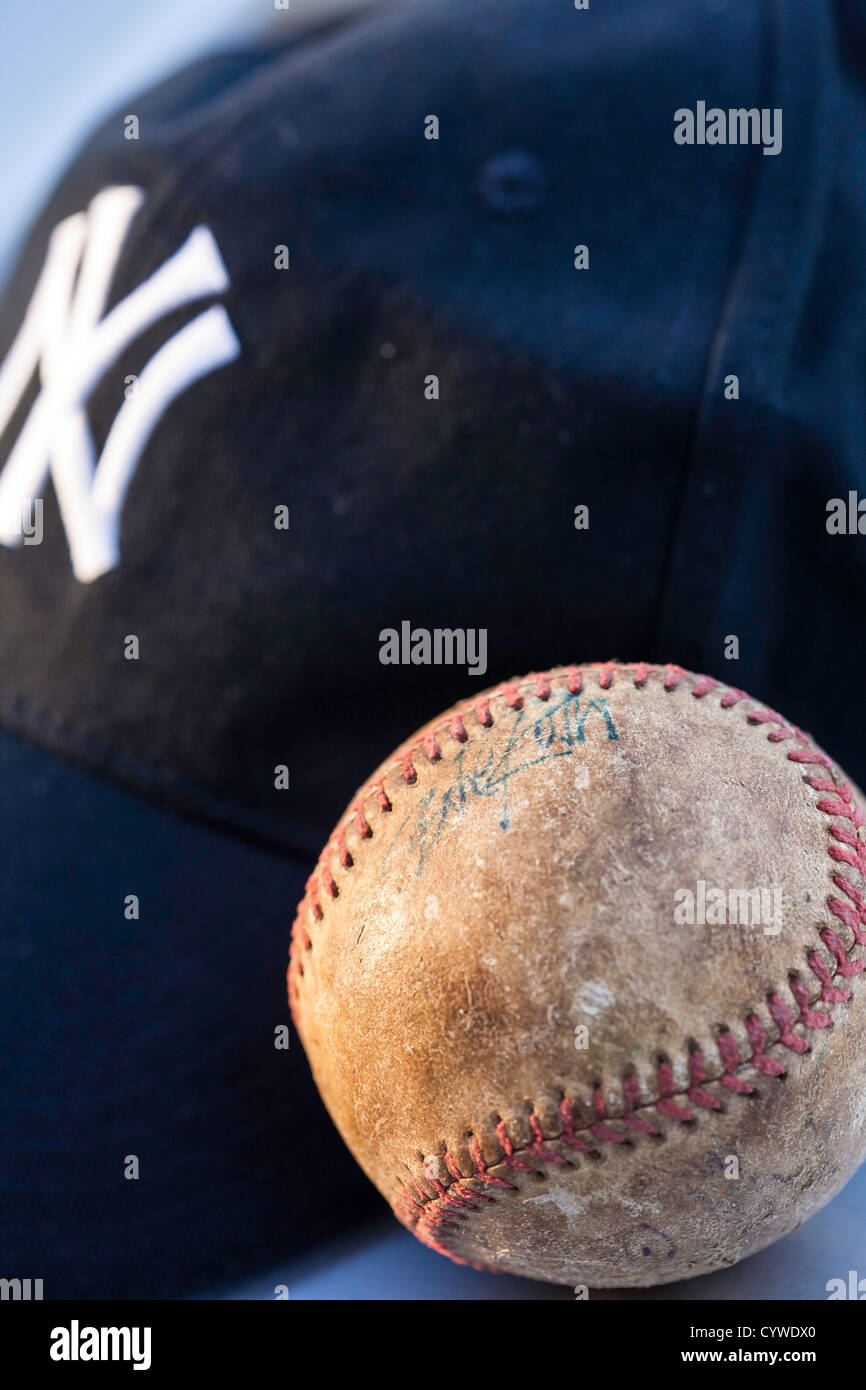 Babe Ruth Baseball autografate Foto Stock