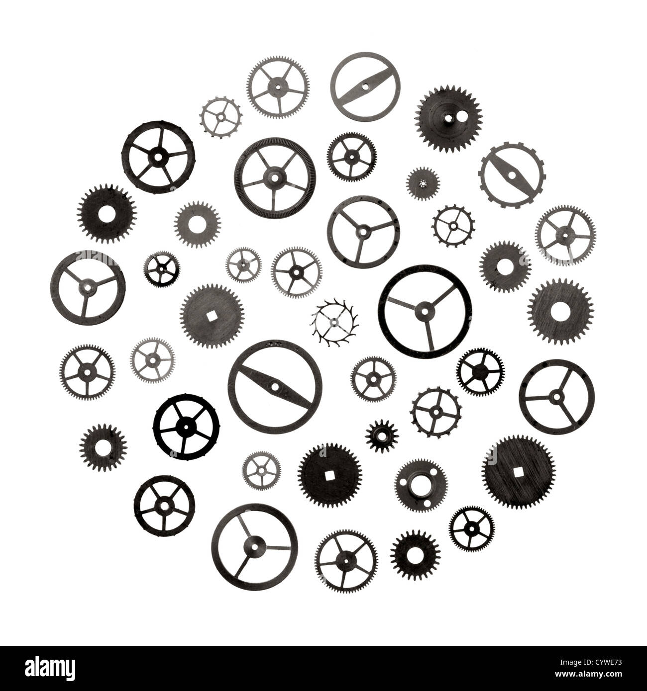 Pezzi di ricambio per orologi: ingranaggi ruote dentate ruote Foto stock -  Alamy