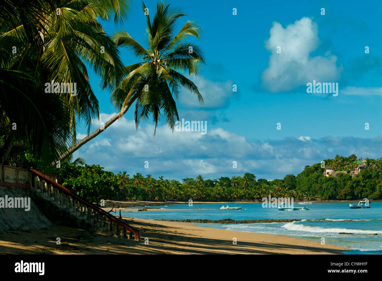 Spiaggia a Nosy Be Island, Madagascar Foto Stock