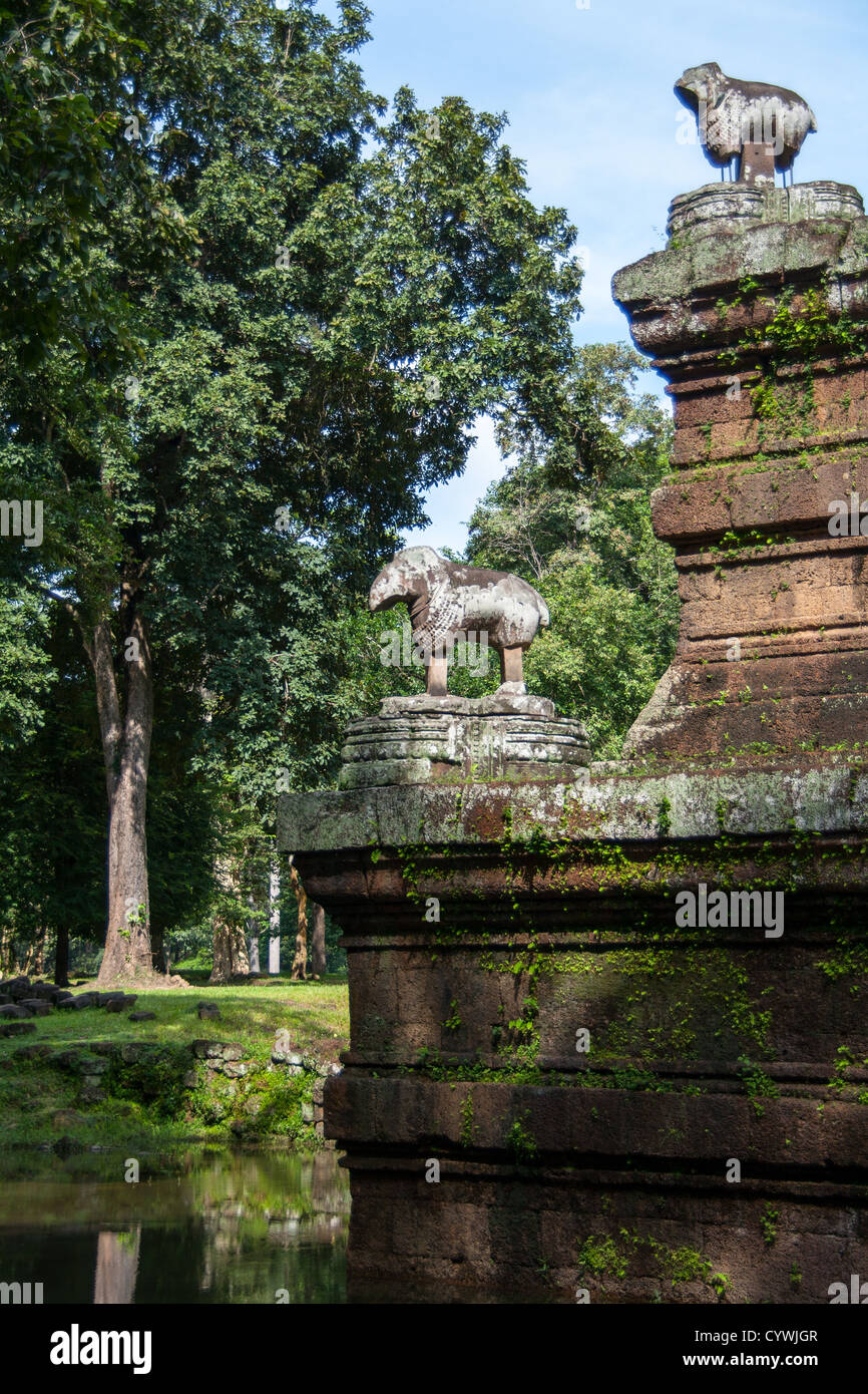 Angkor, Sito Patrimonio Mondiale dell'UNESCO, Angkor, Siem Reap Provincia, Cambogia, Indocina, sud-est asiatico Foto Stock