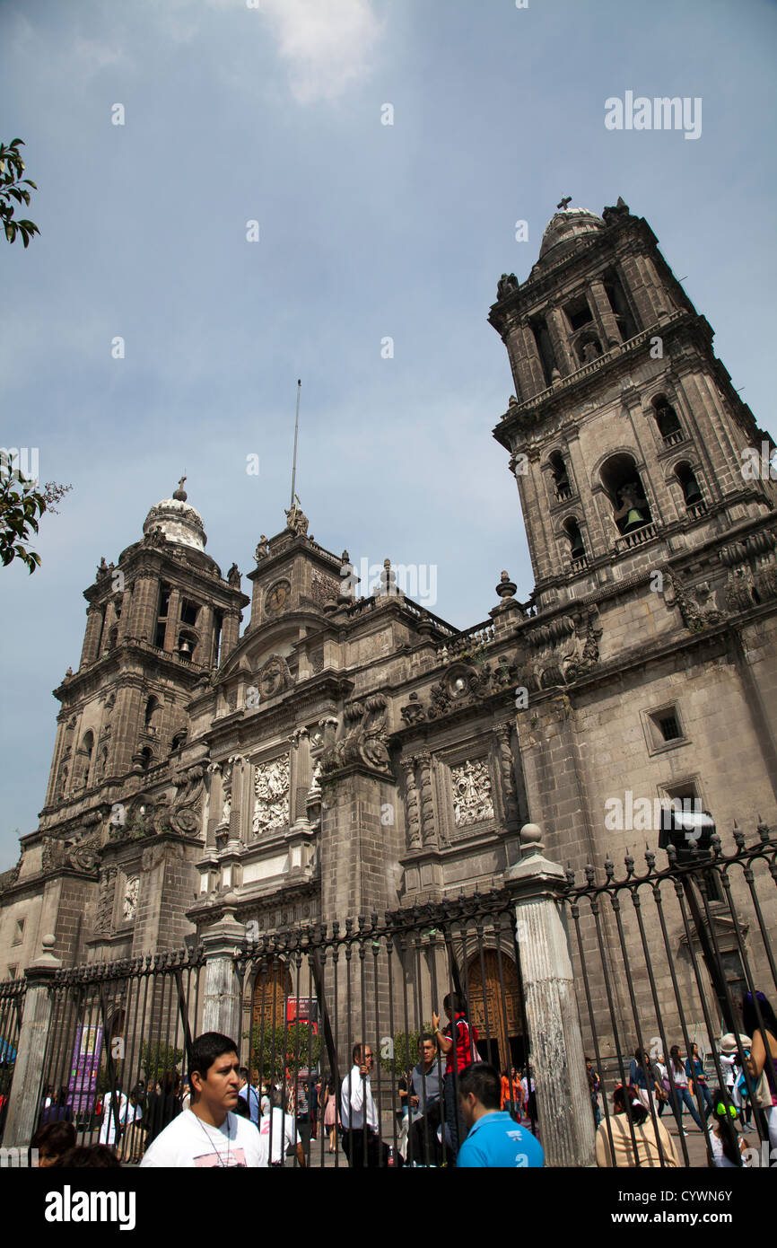 Cattedrale Metropolitana dell Assunzione di Maria di Città del Messico DF Foto Stock