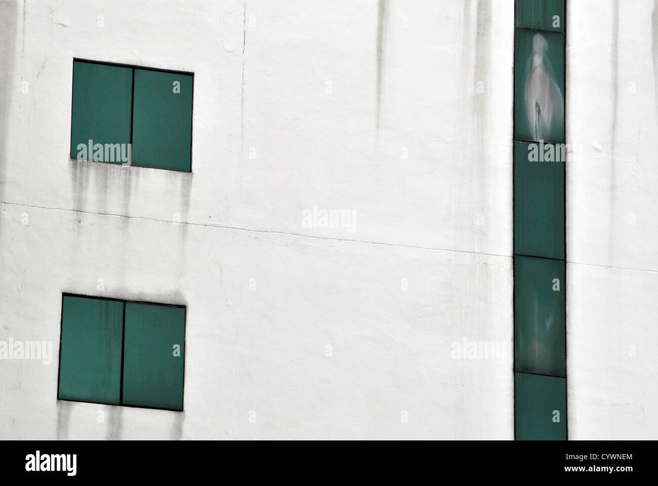 Nov. 11, 2012 - Subang Jaya, Selangor, Malaysia - un'immagine ha detto di essere la Vergine Maria (in alto a destra) viene visualizzato nella finestra di un ospedale malese in Subang Jaya, al di fuori di Kuala Lumpur. Foto dell'immagine sono andati viral tra i cristiani locali su Facebook questa settimana e grandi folle si sono visti al Sime Darby Medical Center appena fuori di Kuala Lumpur. (Credito Immagine: © Najjua Zulkefli/ZUMAPRESS.com) Foto Stock