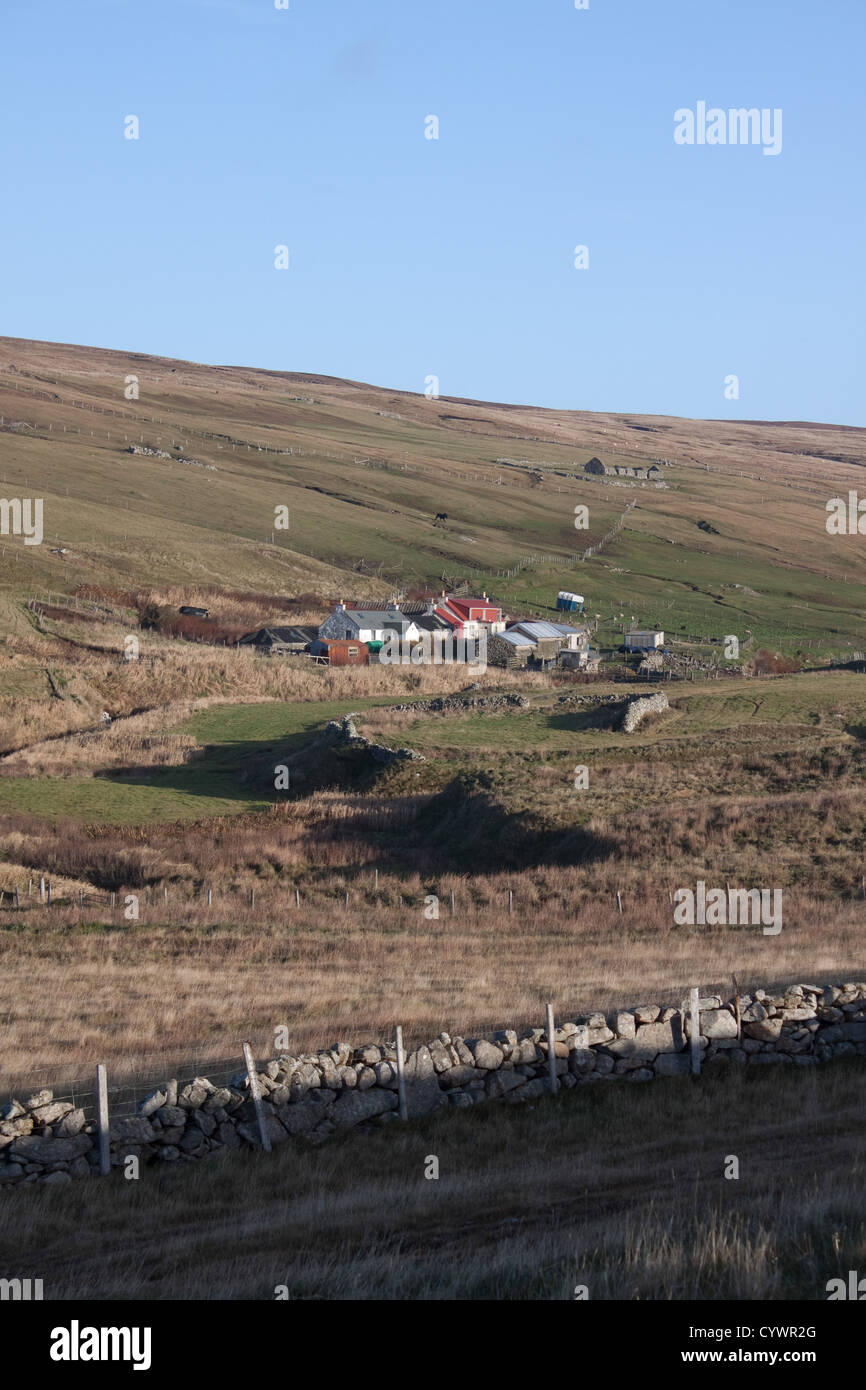 Il Dale di pareti, Westside, Shetland Foto Stock