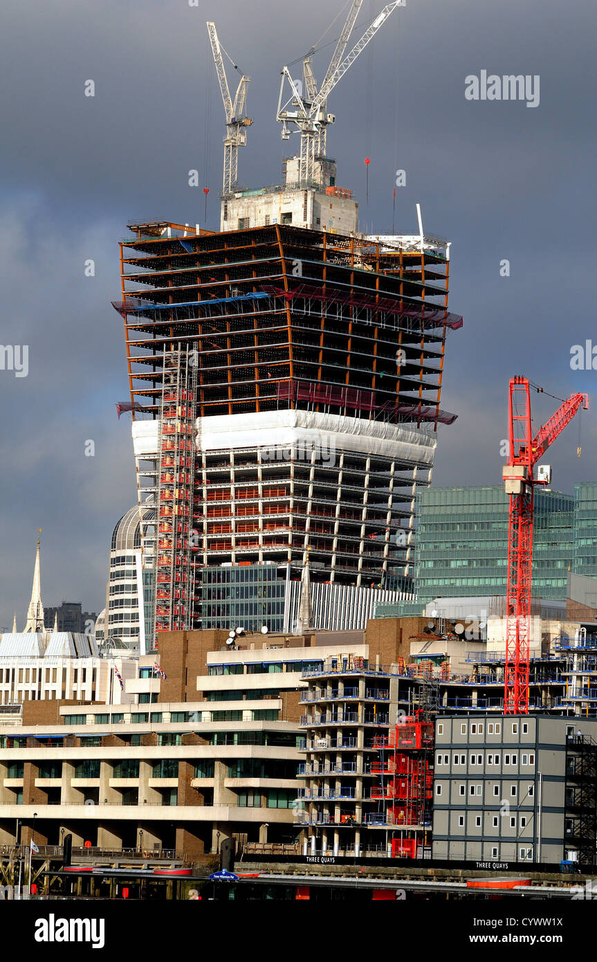 Edificio Walkie-Talkie in costruzione nella città di Londra Foto Stock
