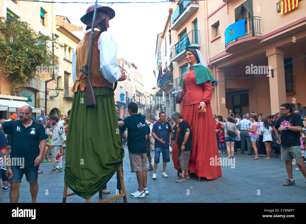 -Tradizioni e feste, Cambrils villaggio- Tarragona Catalogna. Foto Stock