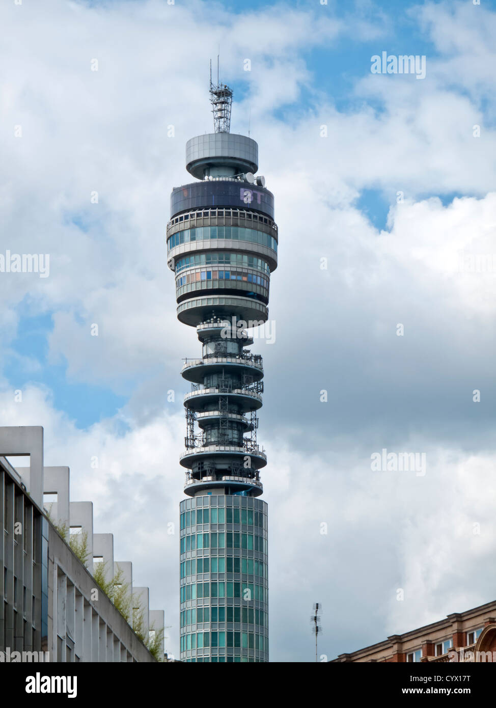 BT Tower, Fitzrovia, London, England, Regno Unito Foto Stock