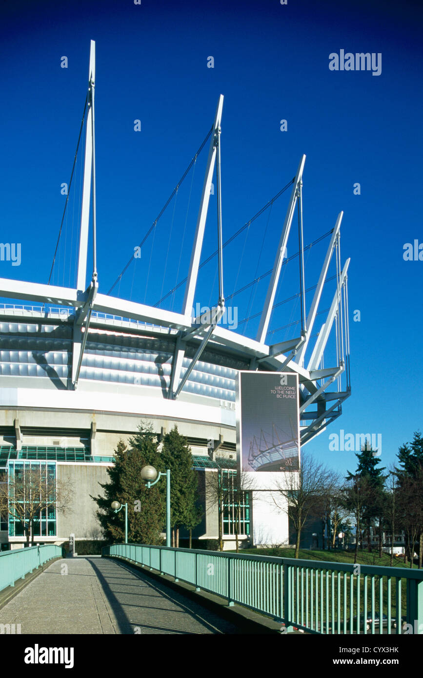 Lo Stadio BC Place, Vancouver, BC, British Columbia, Canada - Nuovo tetto apribile in 2011 Foto Stock