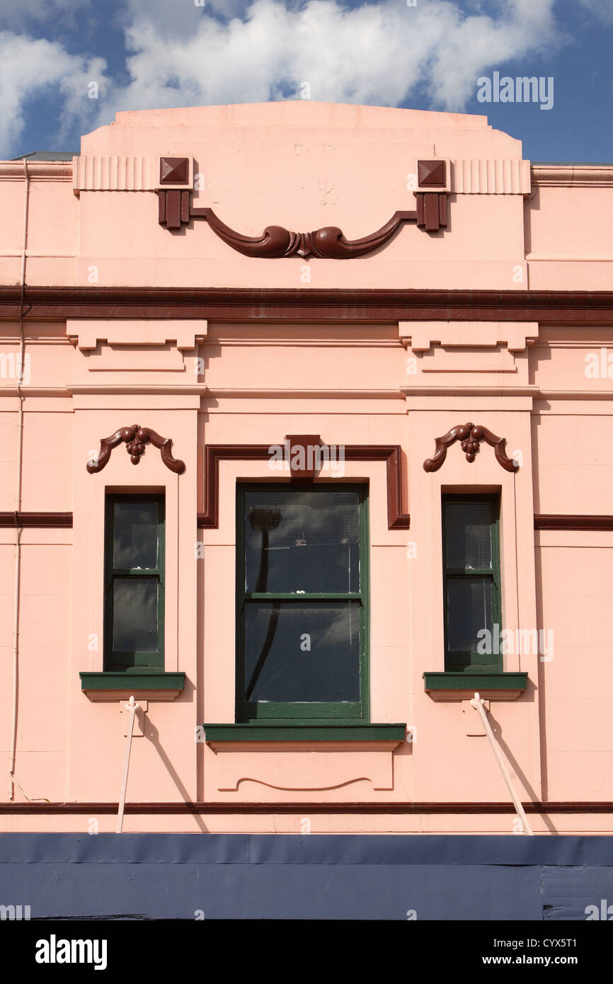 Vecchia facciata di edificio. Hobart, Tasmania, Australia. Foto Stock