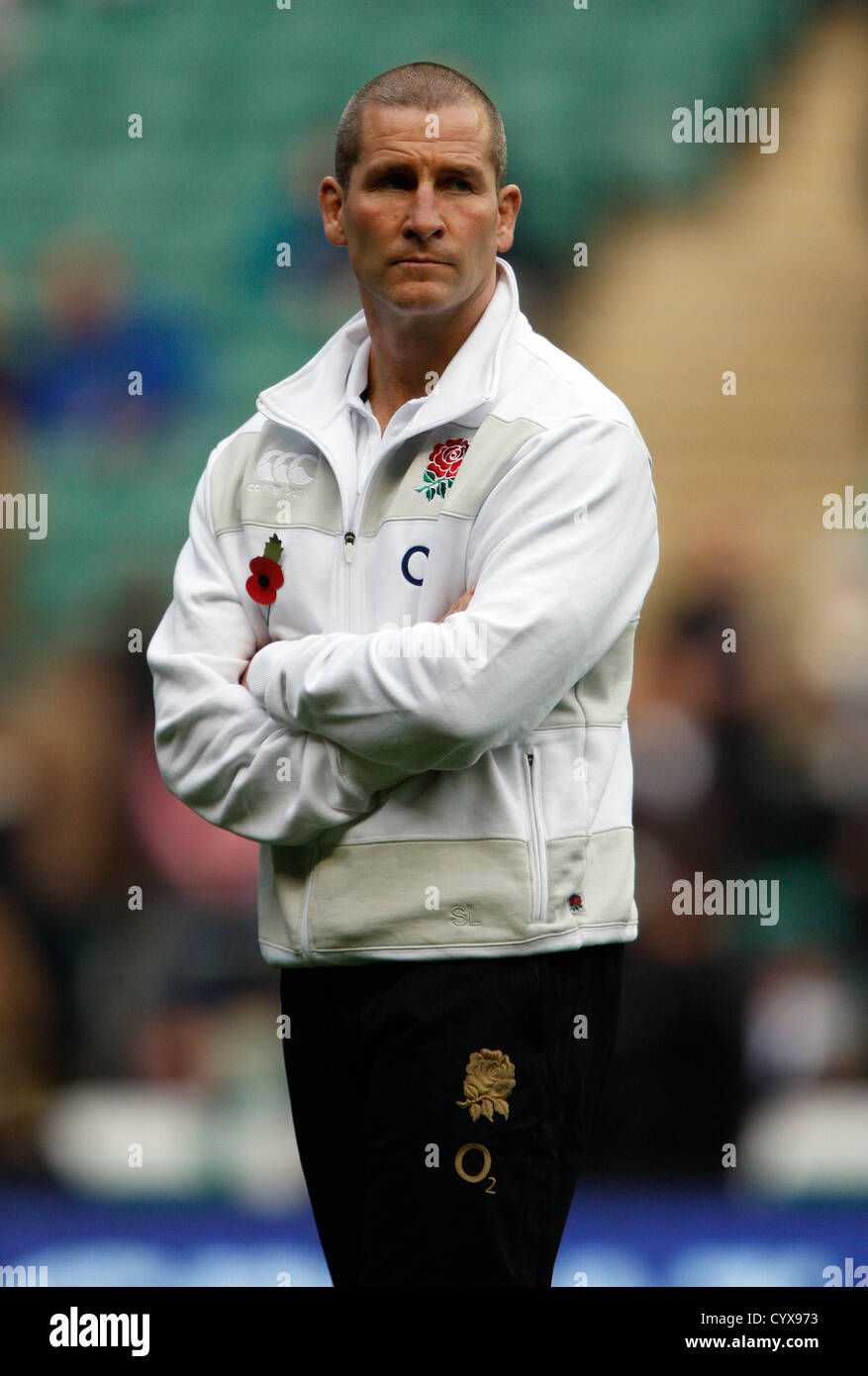 STUART LANCASTER INGHILTERRA RU HEAD COACH TWICKENHAM MIDDLESEX INGHILTERRA 10 Novembre 2012 Foto Stock