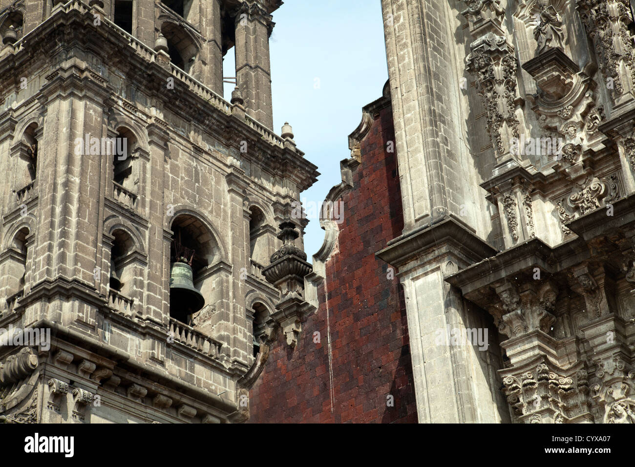 Cattedrale Metropolitana dell Assunzione di Maria di Città del Messico DF - Campanile Foto Stock