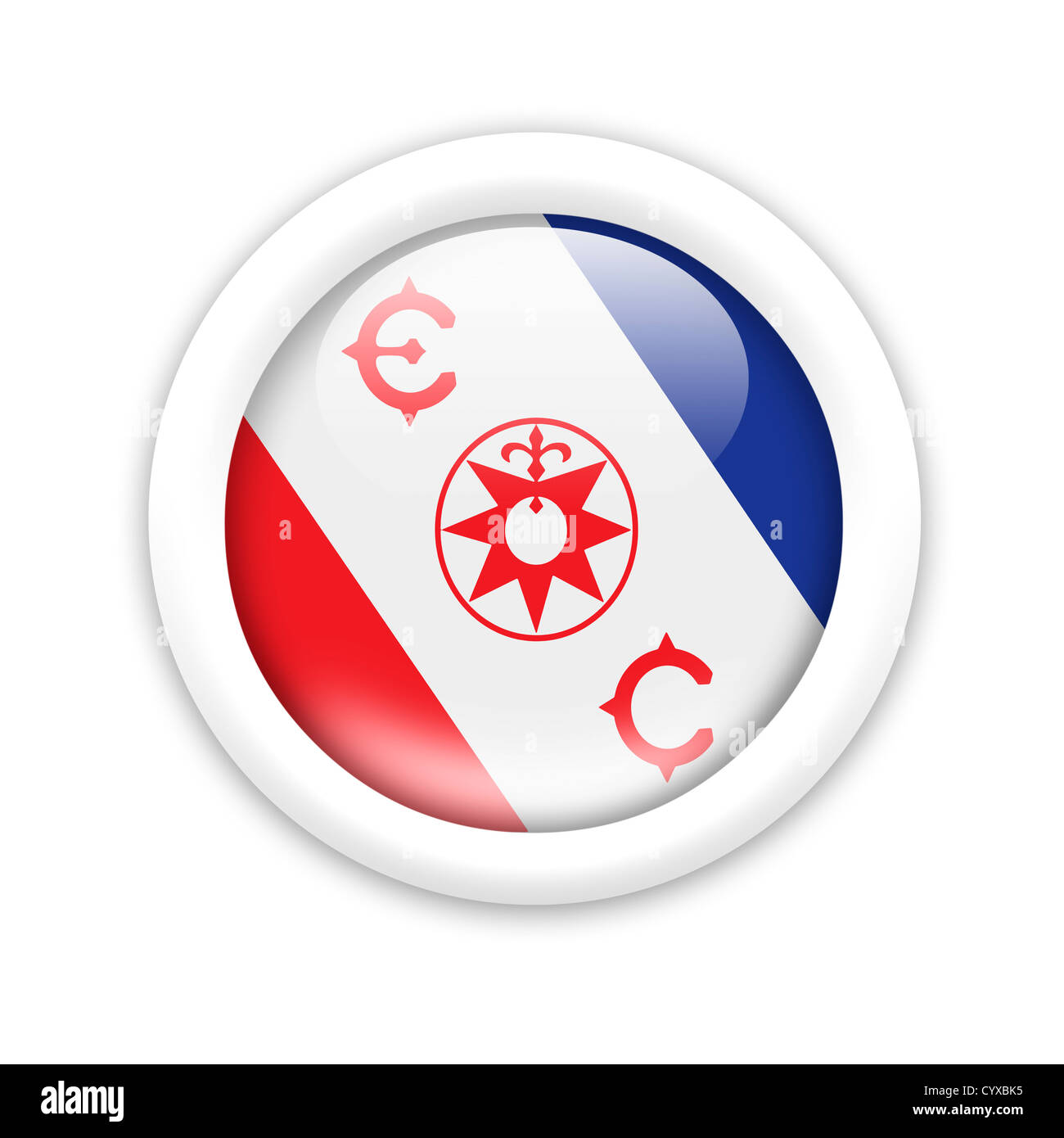 L'Explorers Club Bandierina logo Symbol Foto Stock