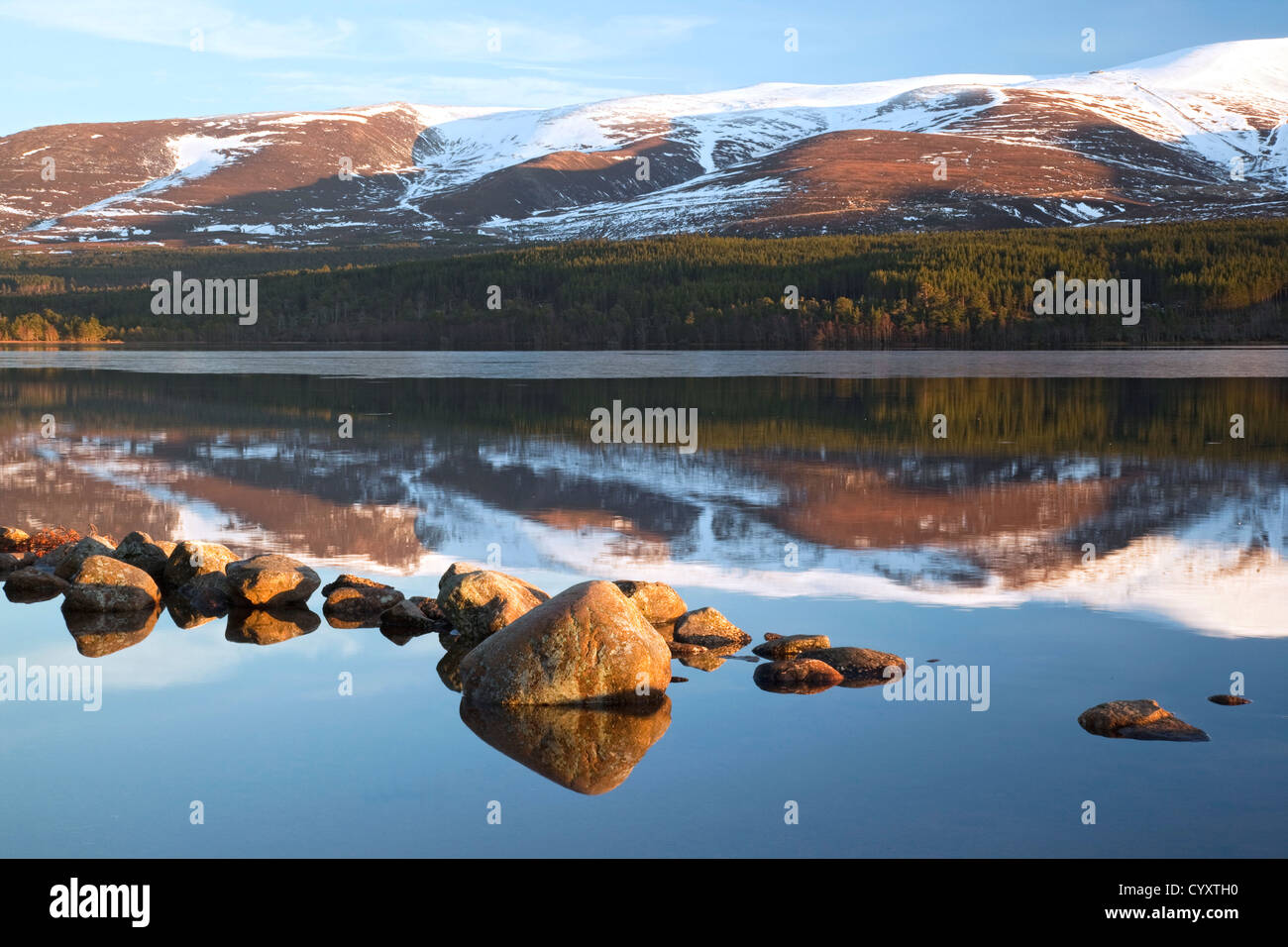 Loch Morlich Cairngorms National Park Foto Stock