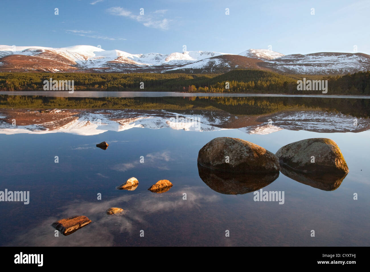 Loch Morlich Cairngorms National Park Foto Stock