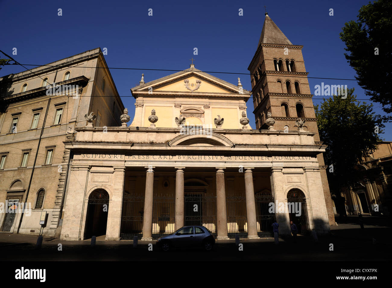 Italia, Roma, Trastevere, chiesa di San Crisogono Foto Stock