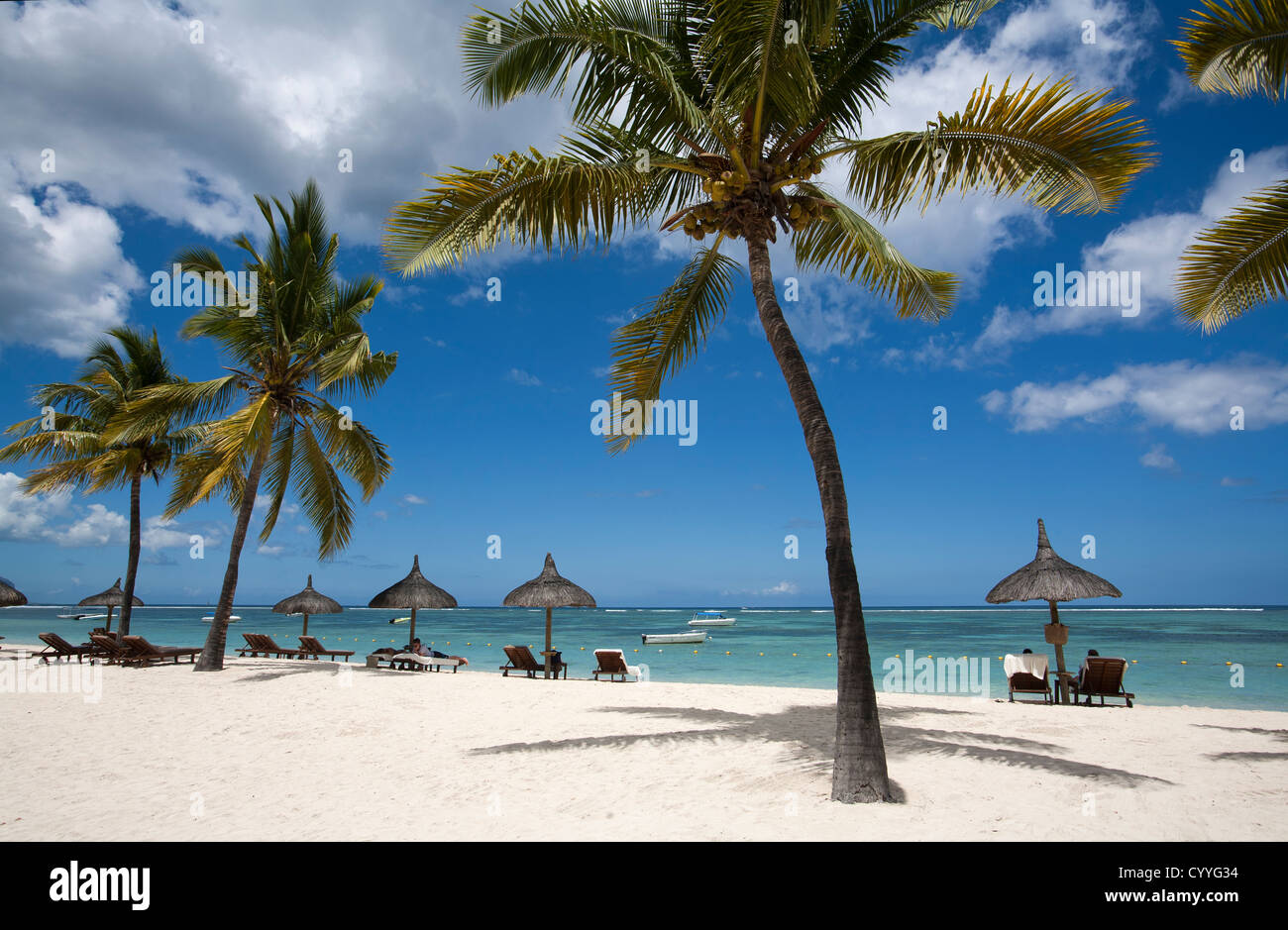 Holiday resort isola Maurizio Foto Stock