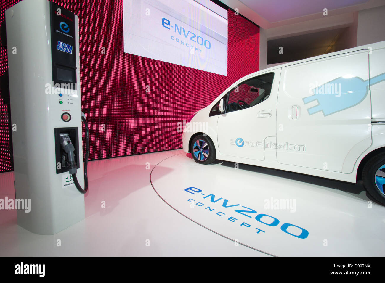 Nissan E-NV200 Concetto elettrico Van International per i veicoli commerciali di Hannover in Germania 2012 Foto Stock