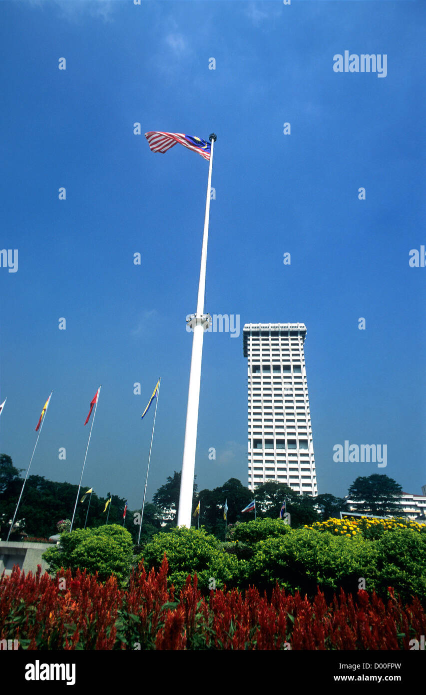 Bandiera nazionale polo (più grande in Malesia), mondo del settimo più alto (2010), Kuala Lumpur, Malesia. Foto Stock