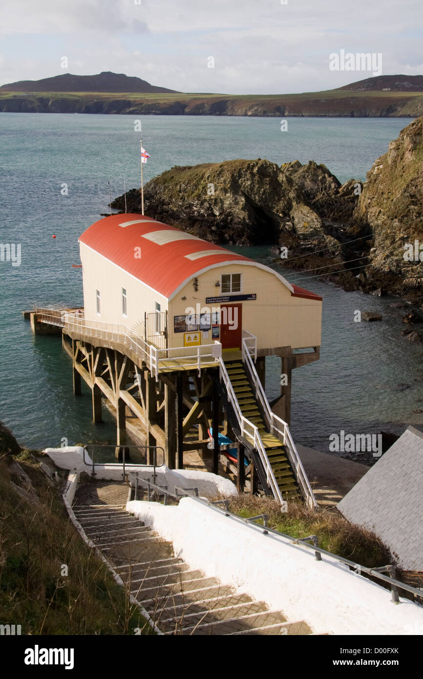 St Davids scialuppa di salvataggio stazione St Giustiniano Pembrokeshire Wales UK Foto Stock