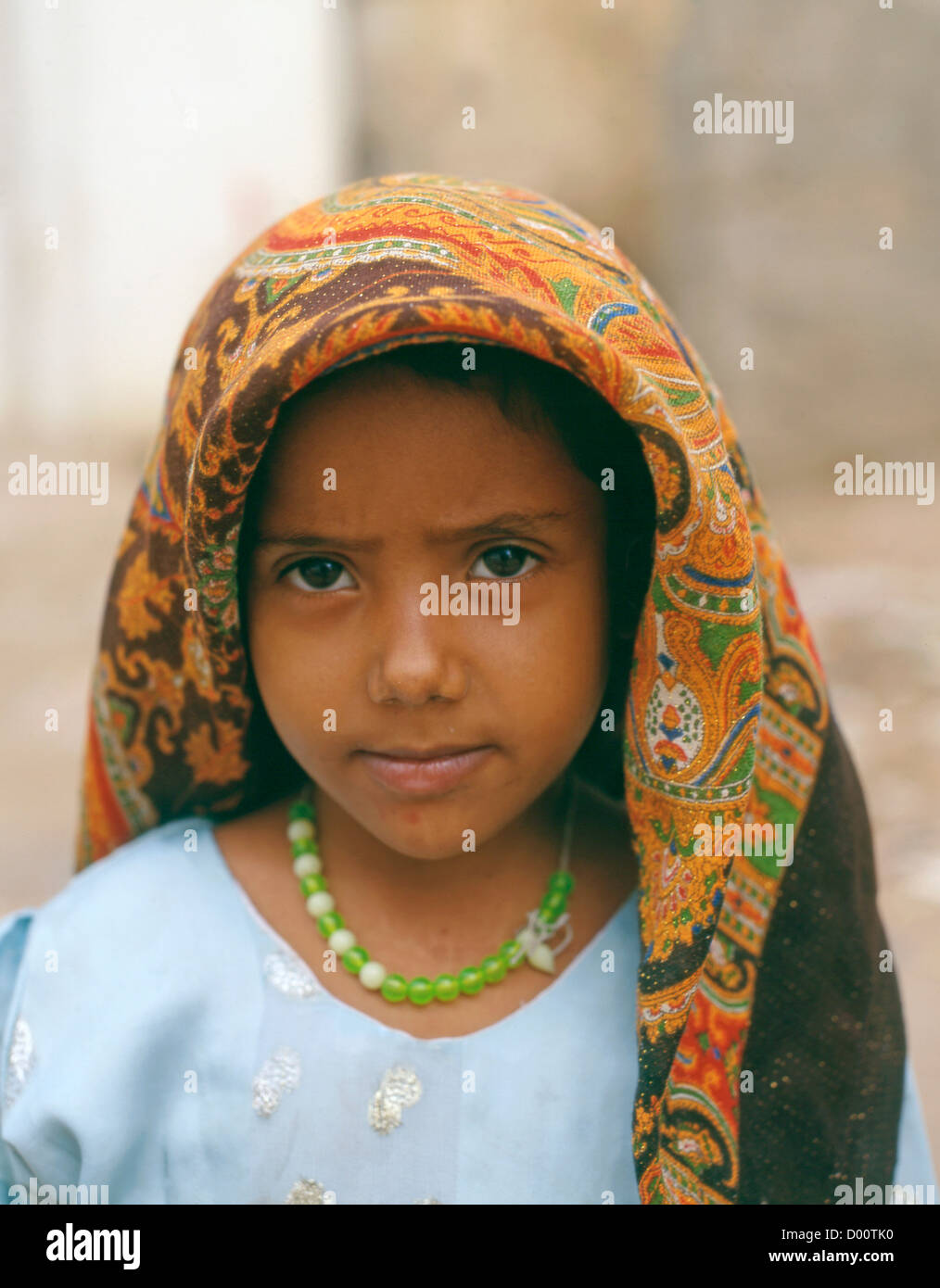 Yemen, Bayt- al-Faqih, bambina, Foto Stock